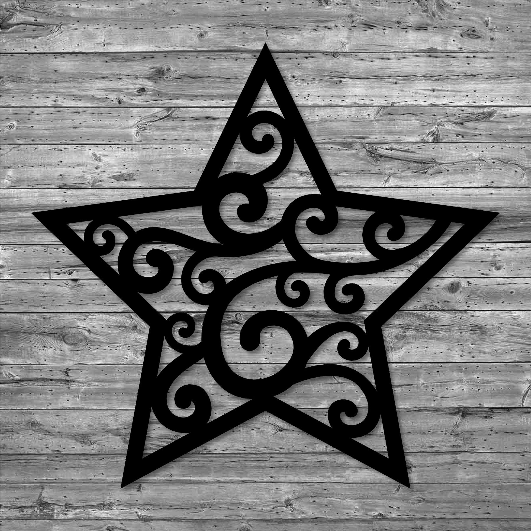 Christmas Star Metal Wall Decor