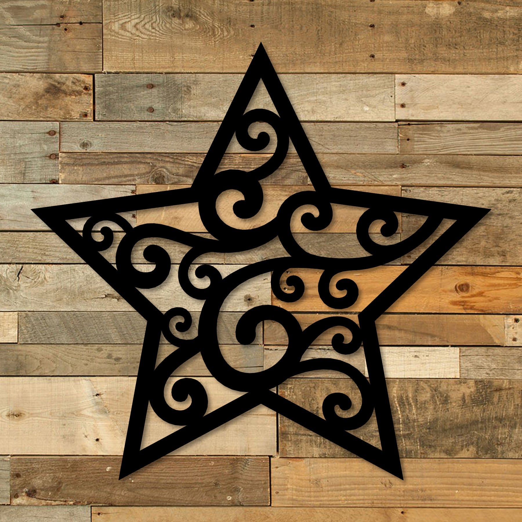 Christmas Star Metal Wall Decor