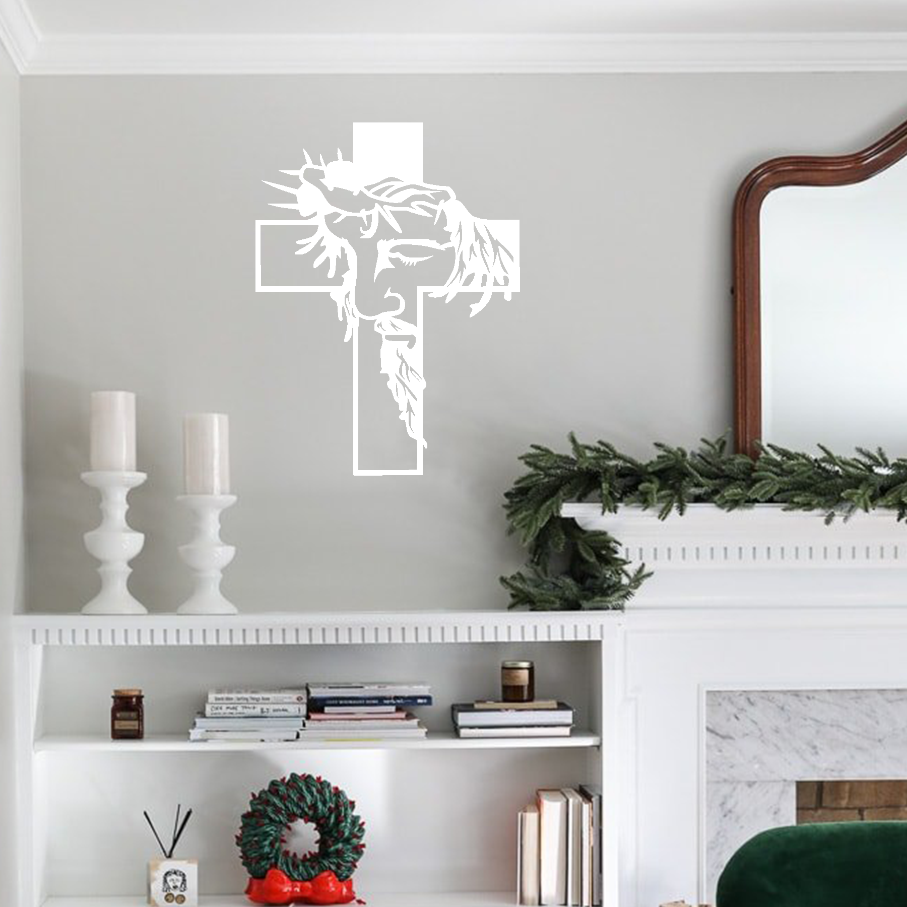 Jesus Cross Metal Wall Decor