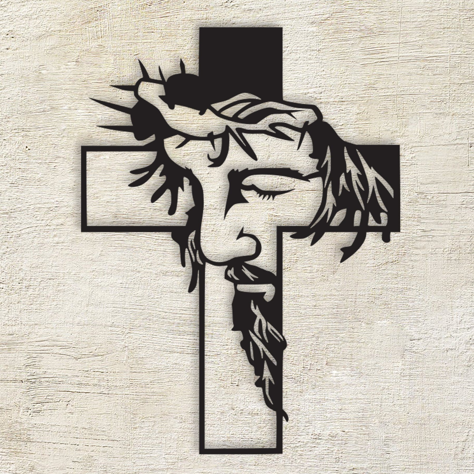 Jesus Cross Metal Wall Decor