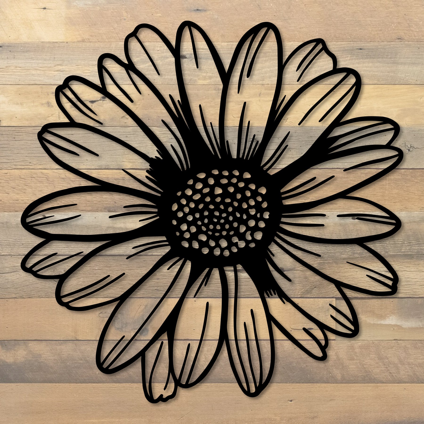Daisy Metal Garden Art