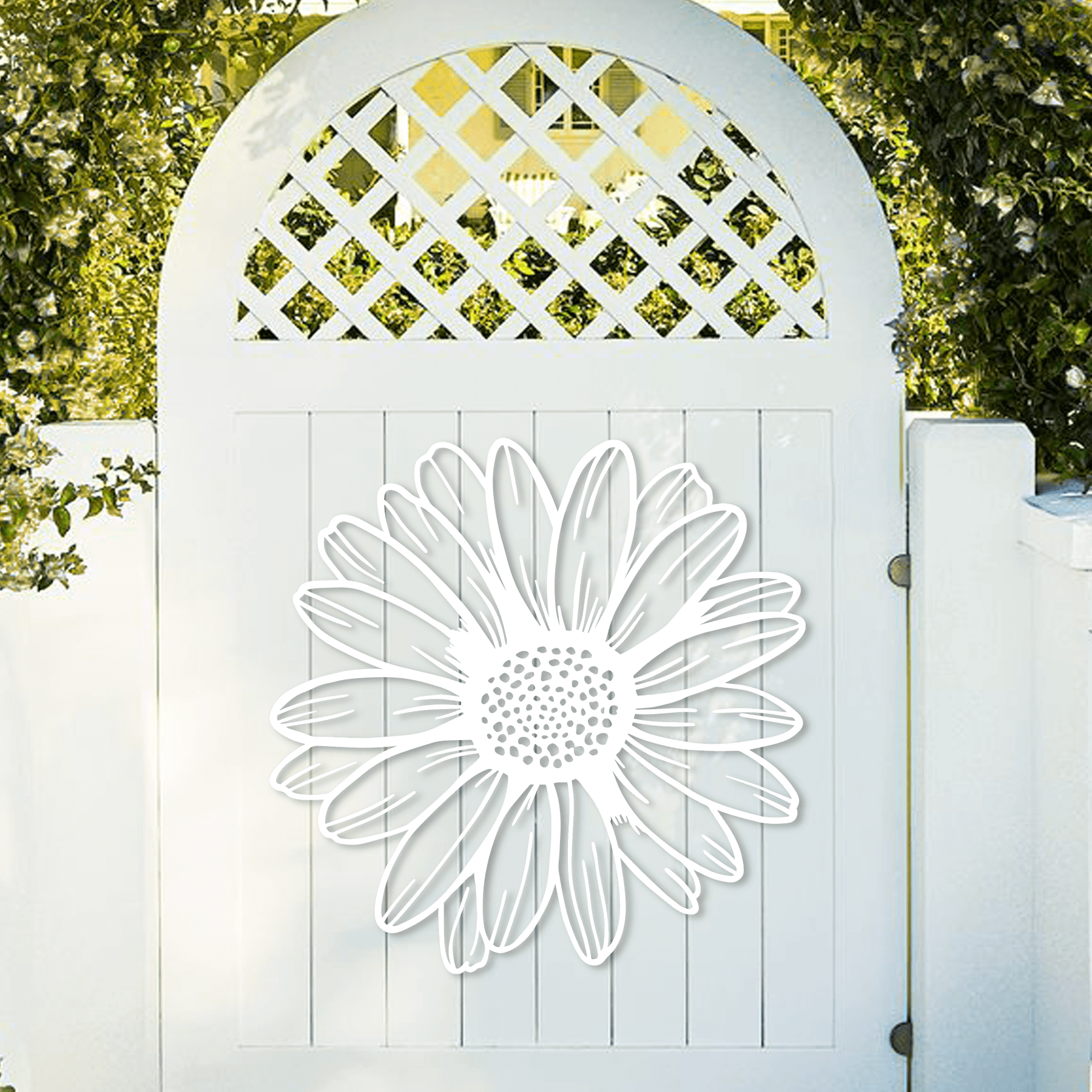 Daisy Metal Garden Art