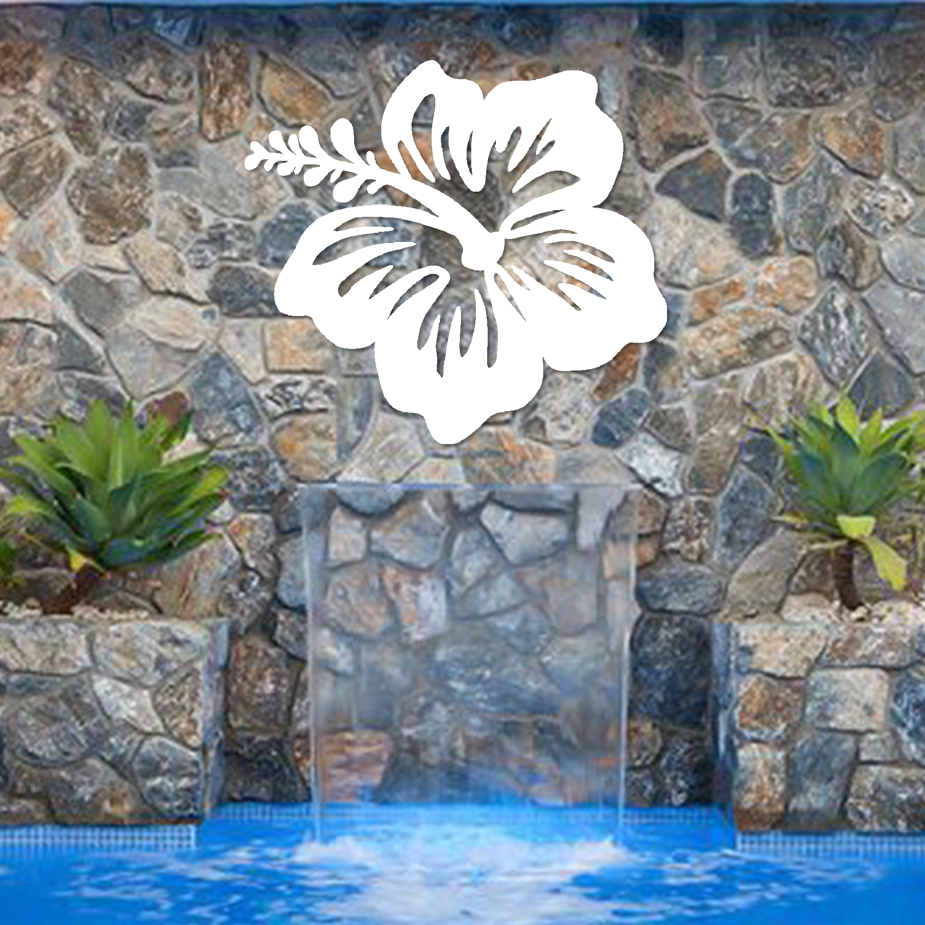 Hibiscus Flower Metal Wall Art