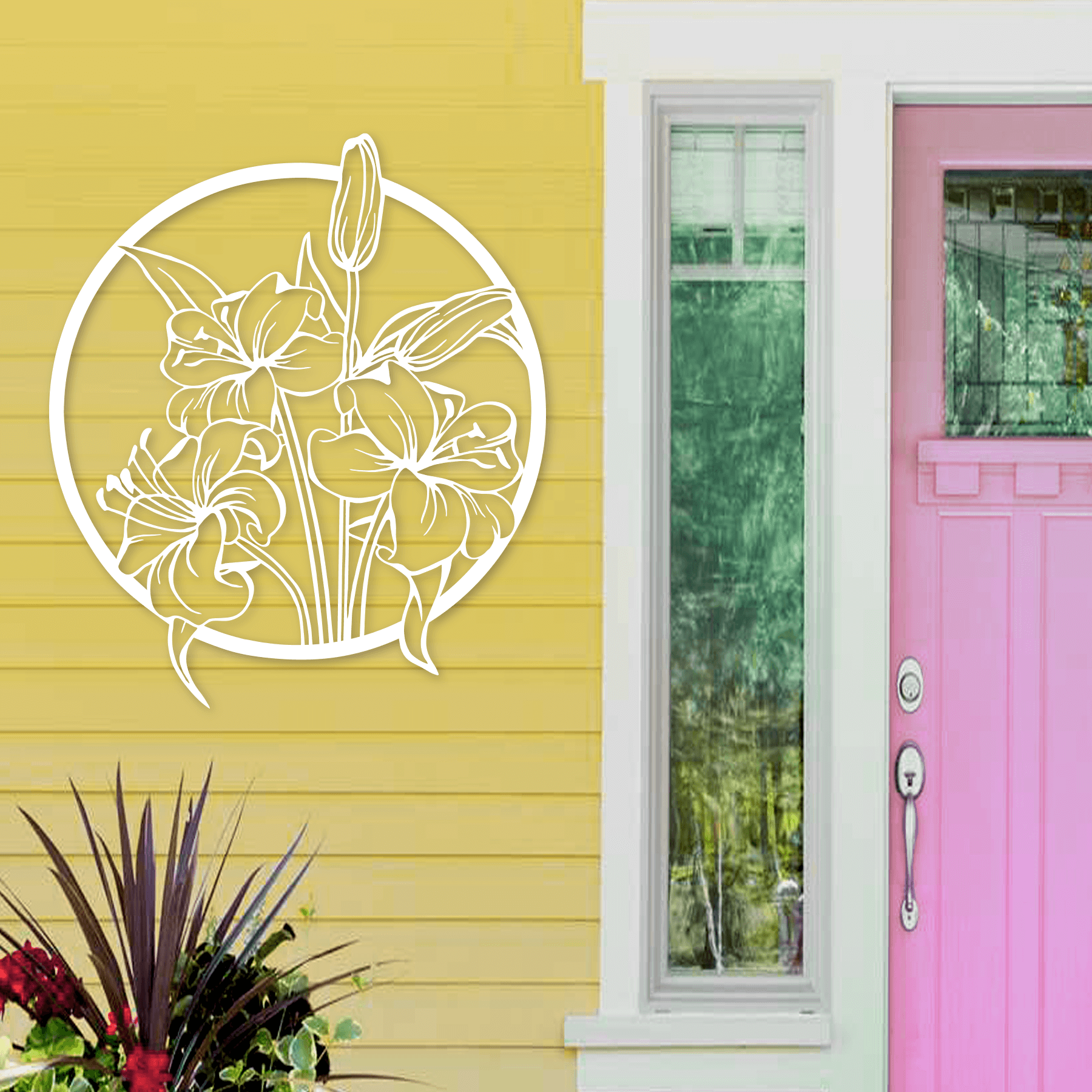 Daylilies Metal Wall Art