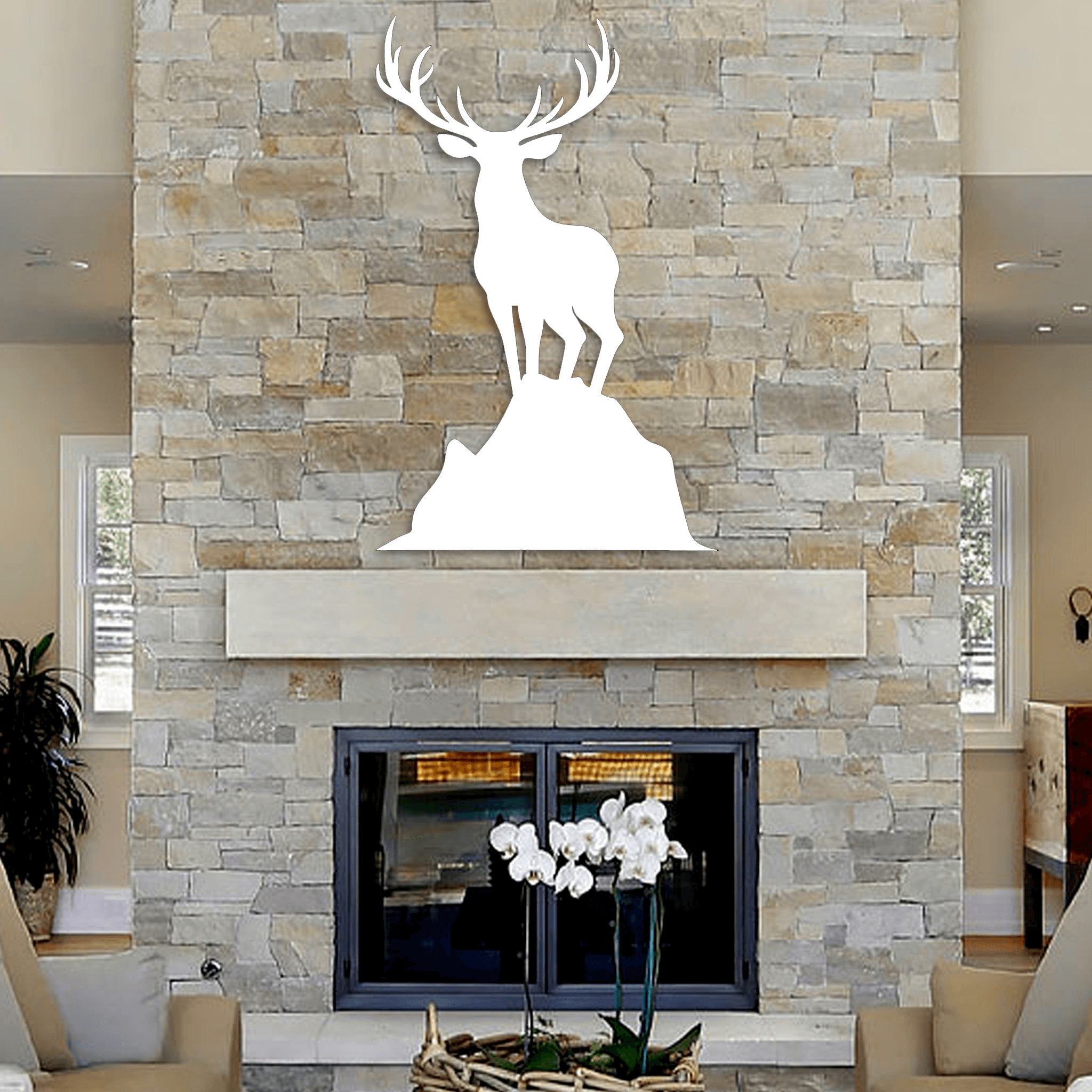 Deer Metal Wall Art