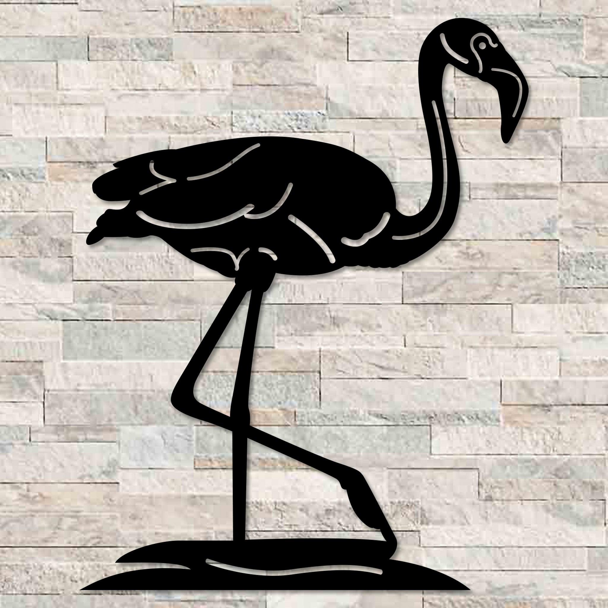 Flamingo Metal Wall Decor