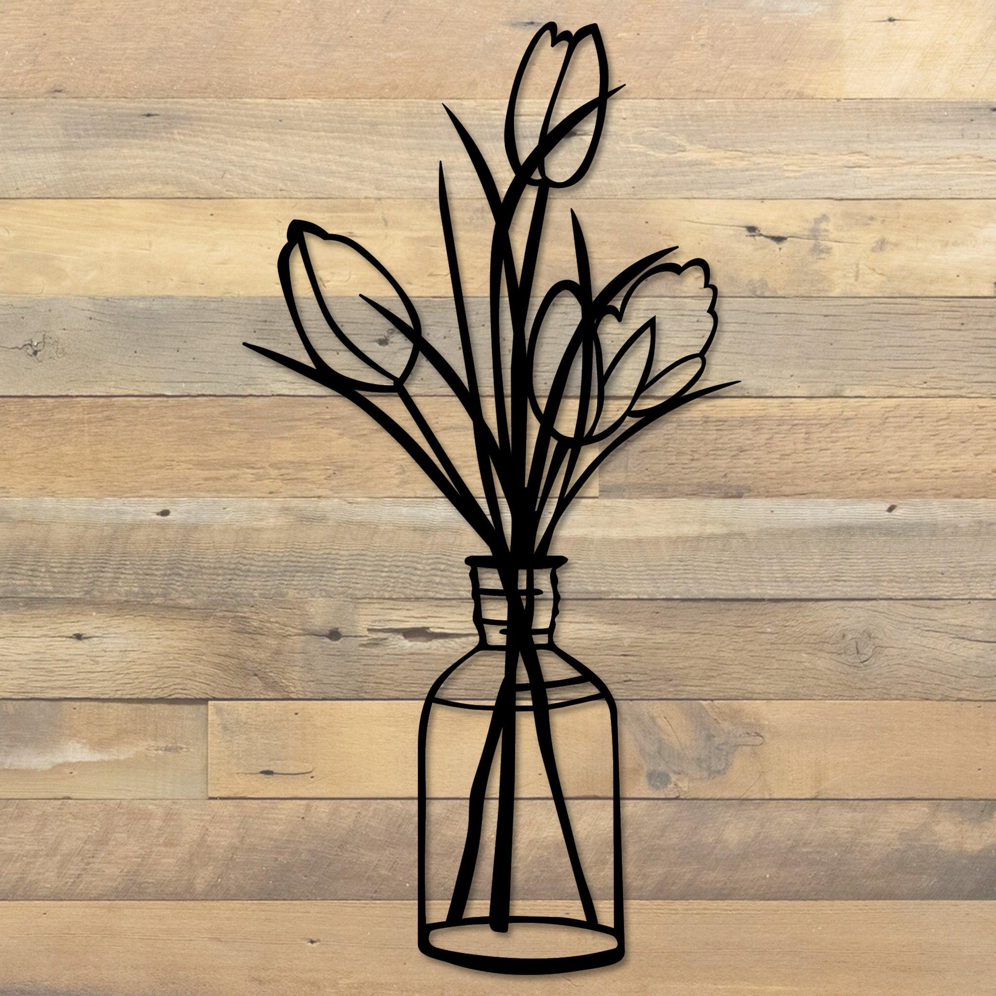 Flowers Metal Wall Decor 1