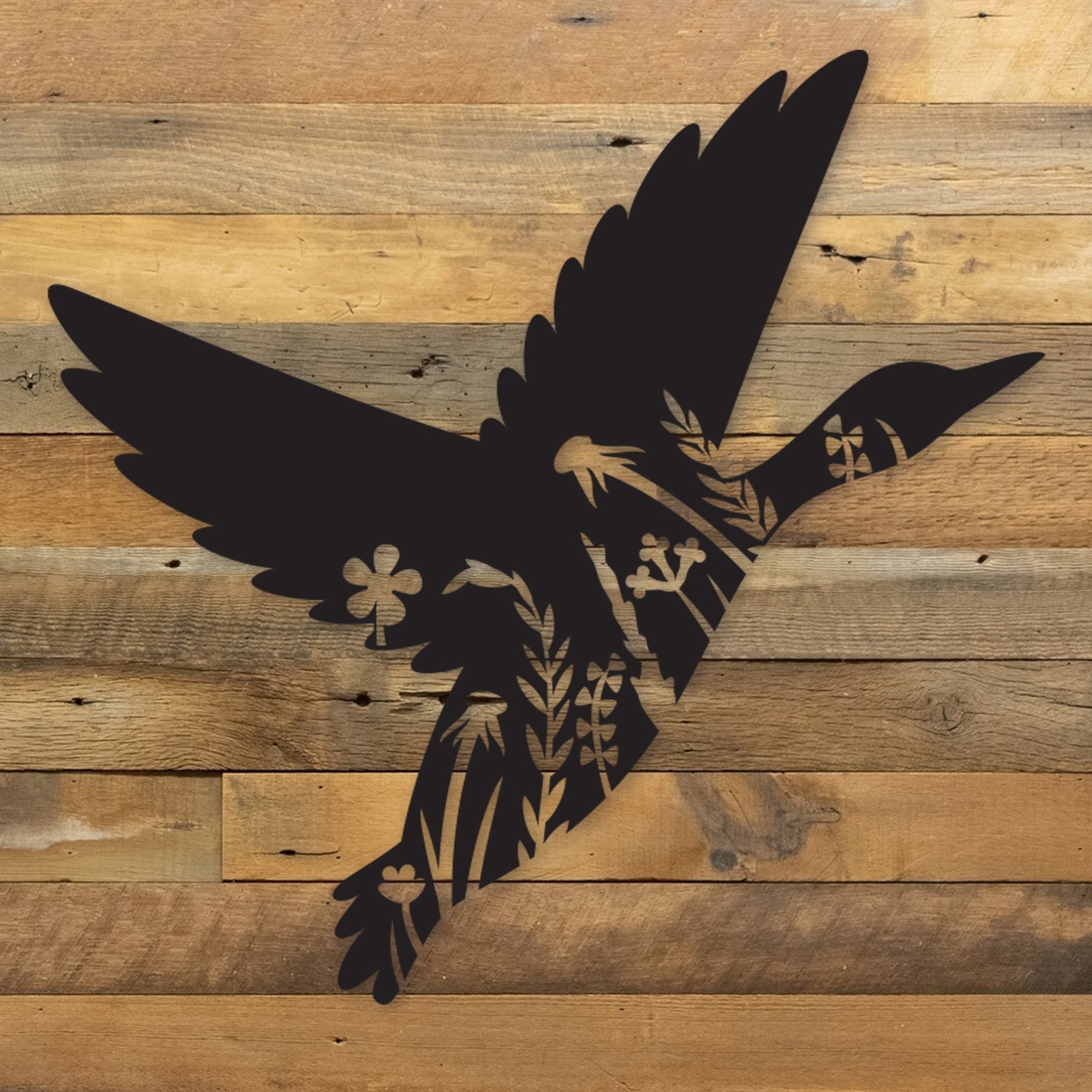 Flying Floral Duck