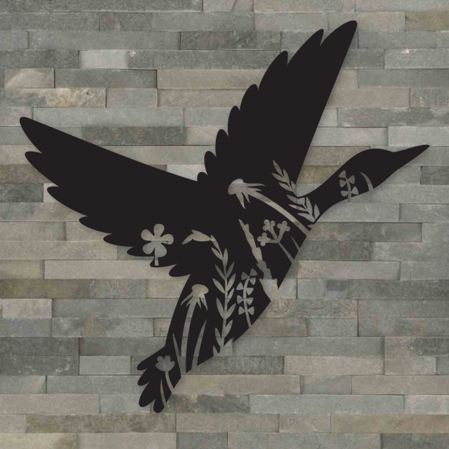 Flying Floral Duck