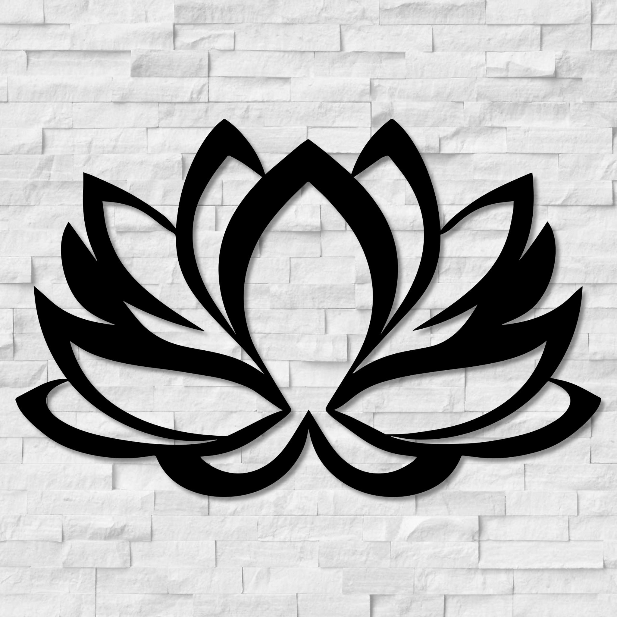 Lotus Flower Metal Wall Decor