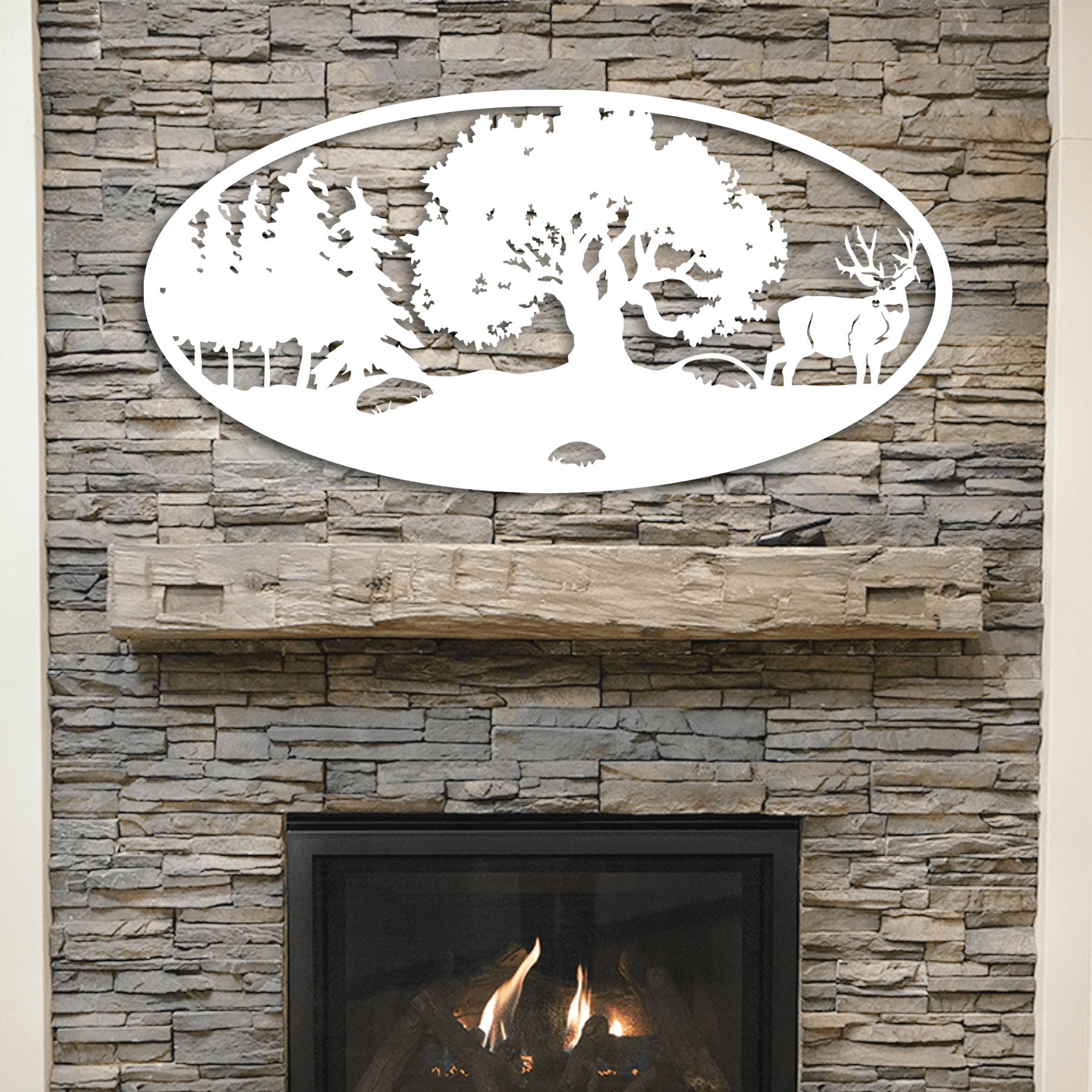 Elk & Deer Outdoors Metal Wall Art