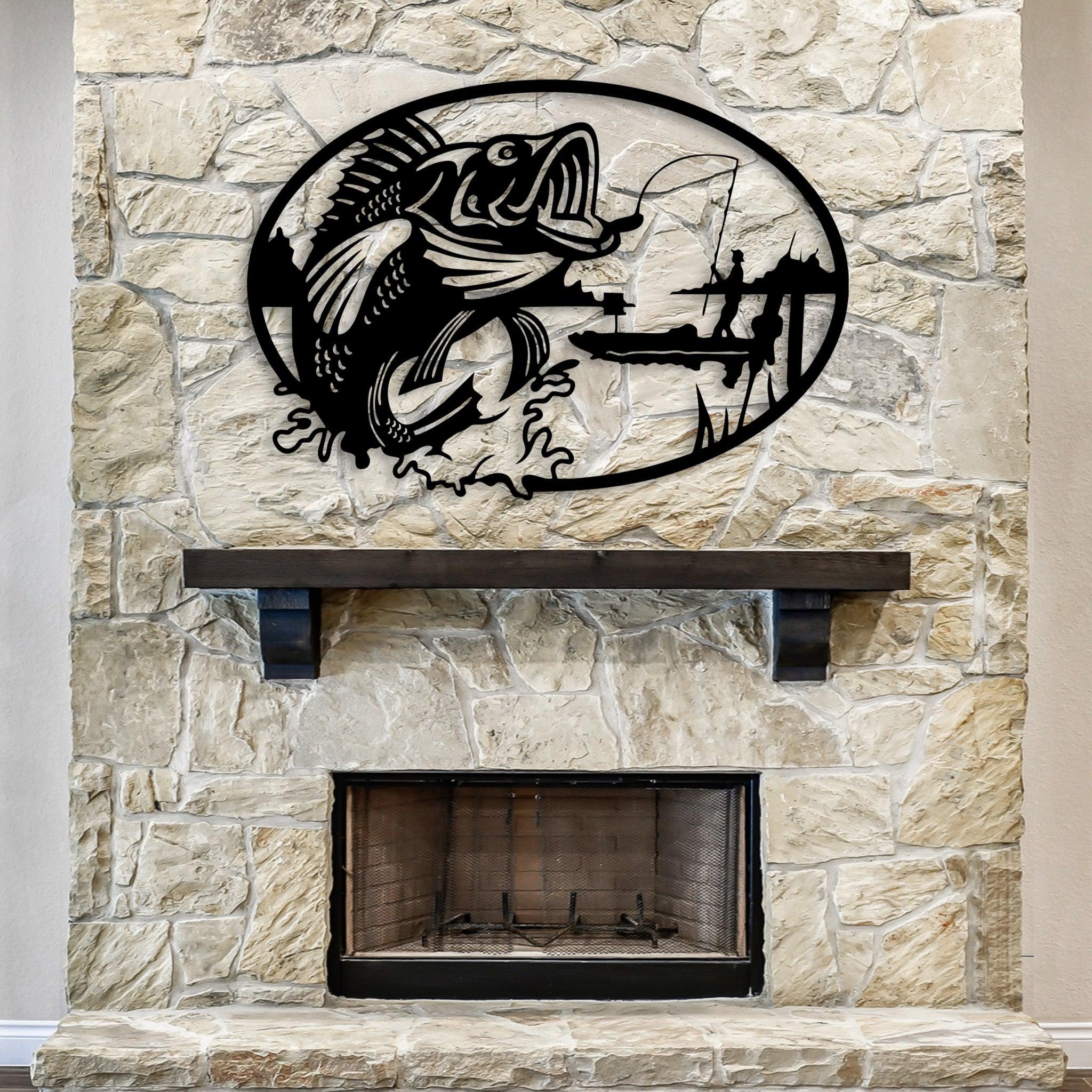 Metal Fishing Wall Art