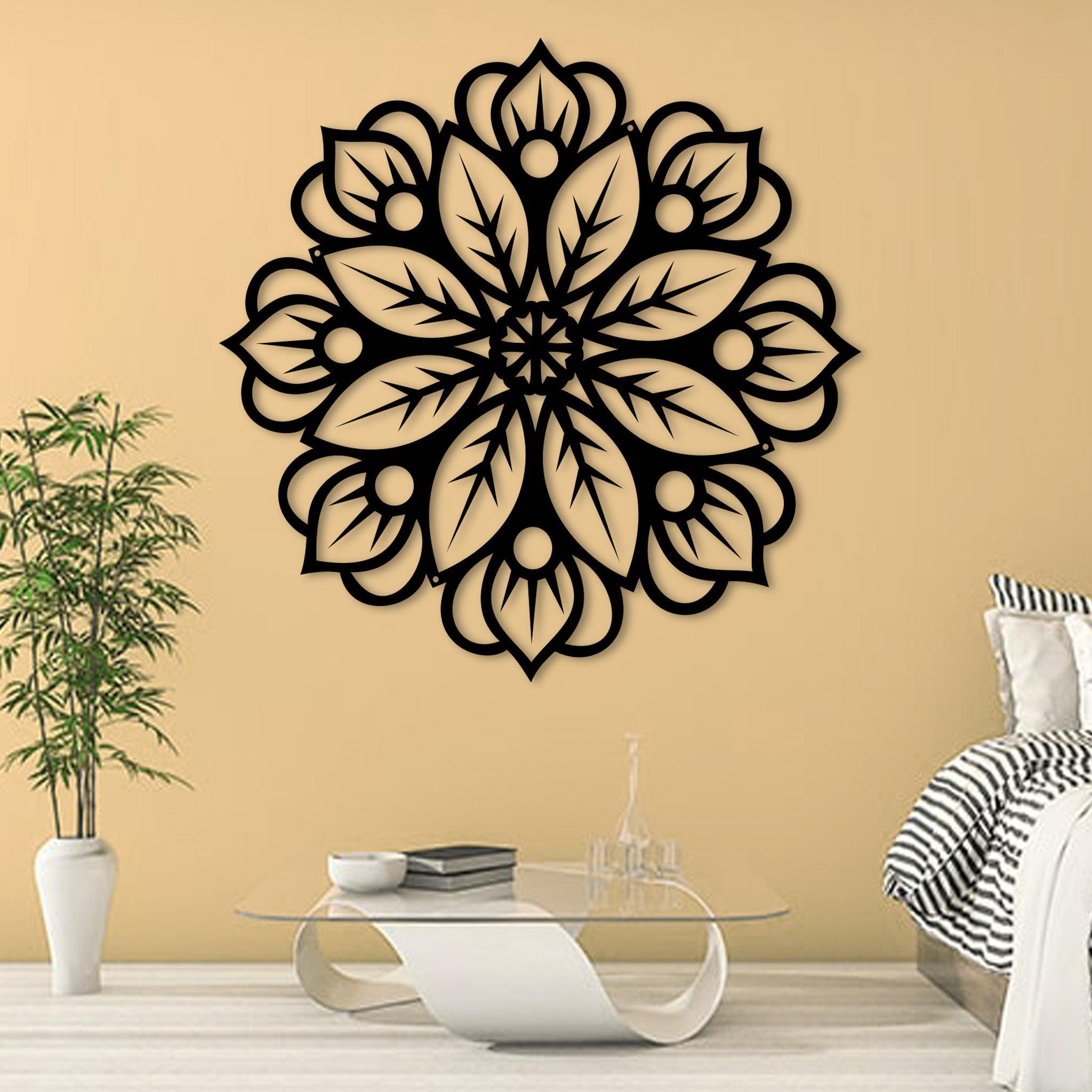 Metal Floral Mandala Wall Decor