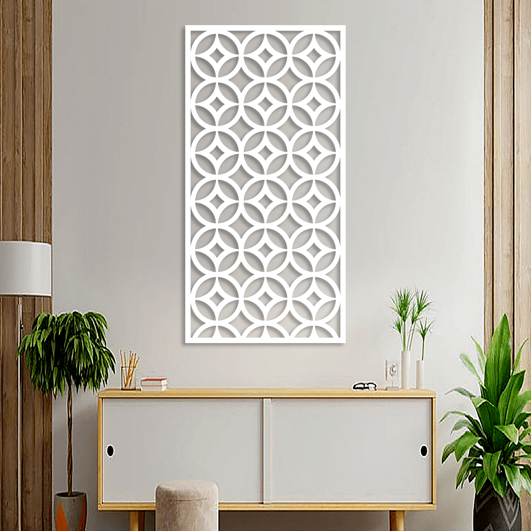 Mid Century Modern Metal Screen & Wall Panel