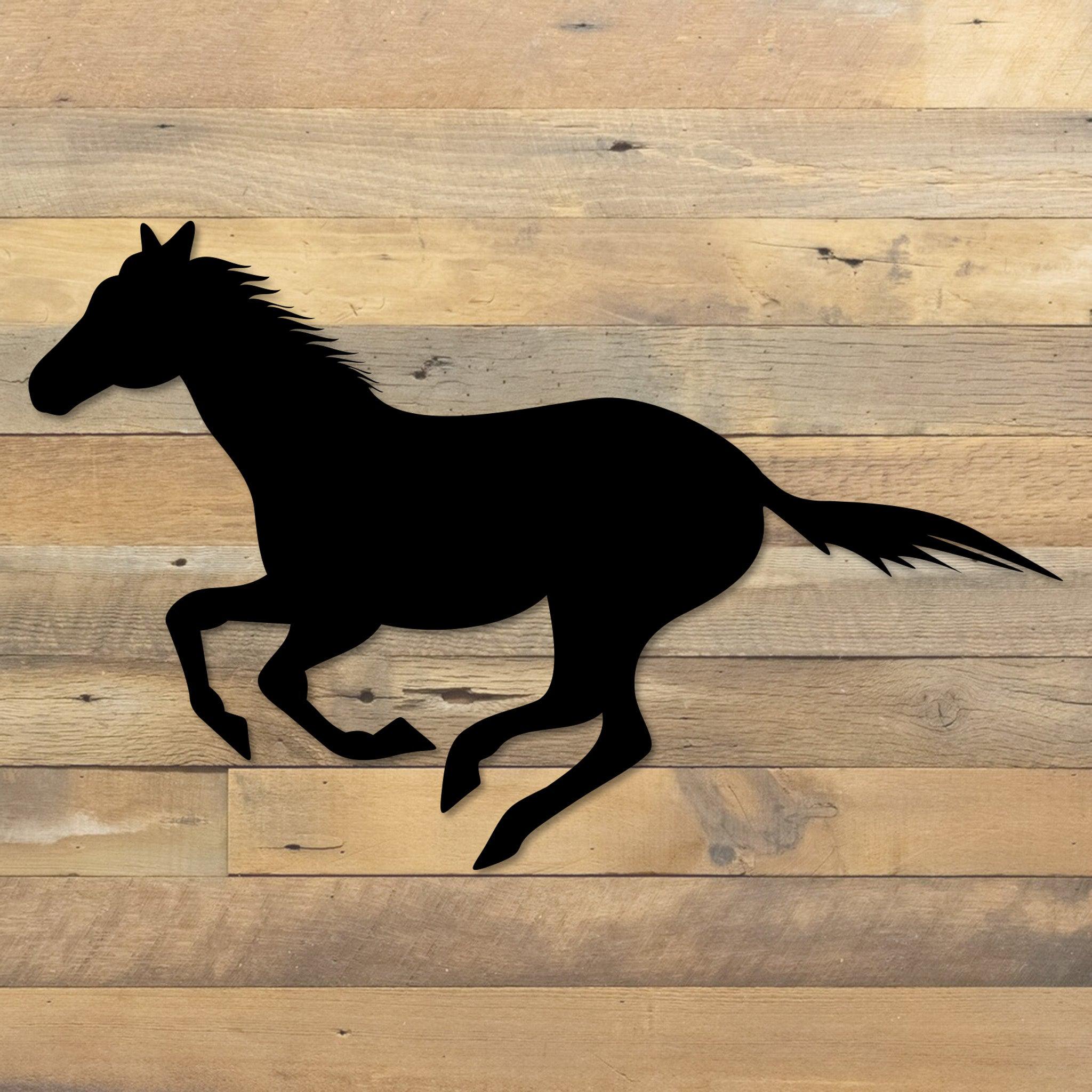 Running Horse Metal Wall Art