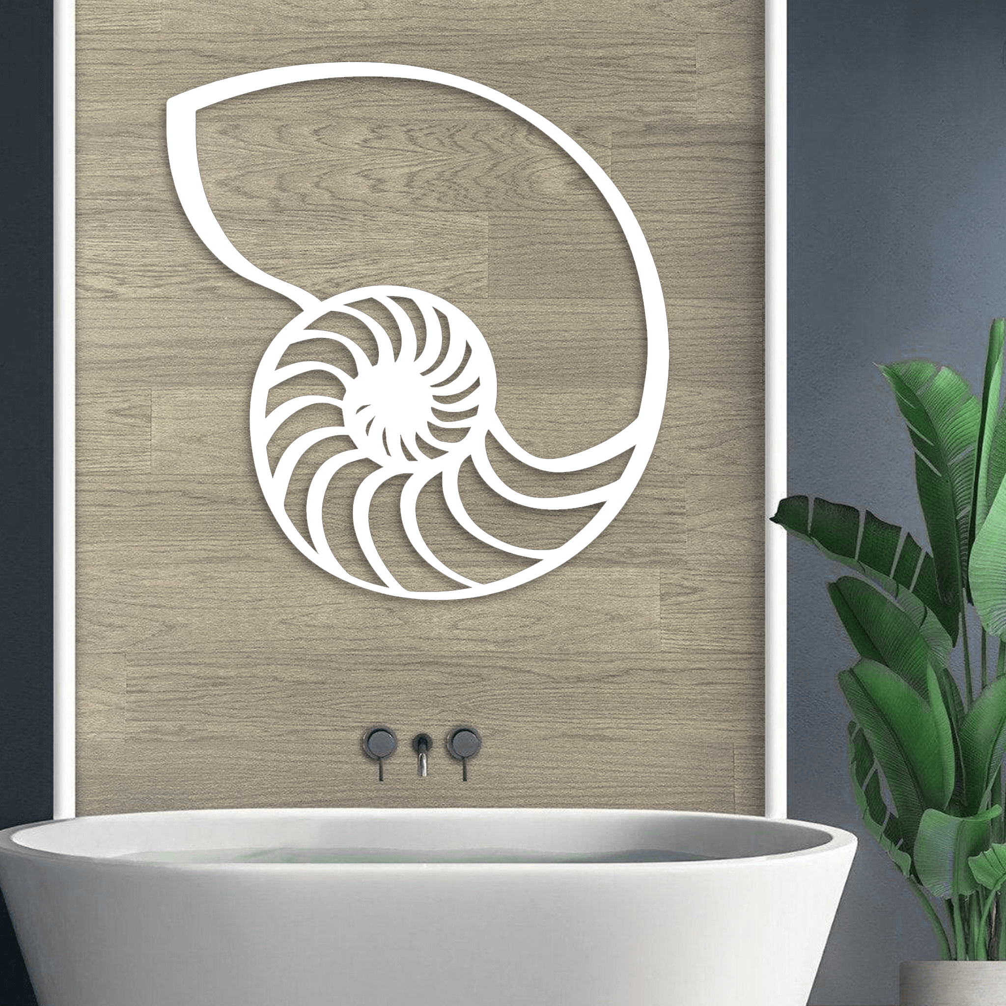 Sea Shell Metal Wall Art