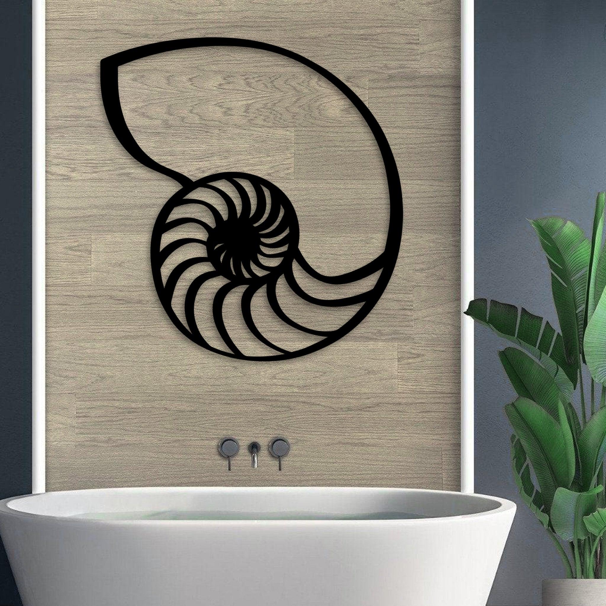 Sea Shell Metal Wall Art