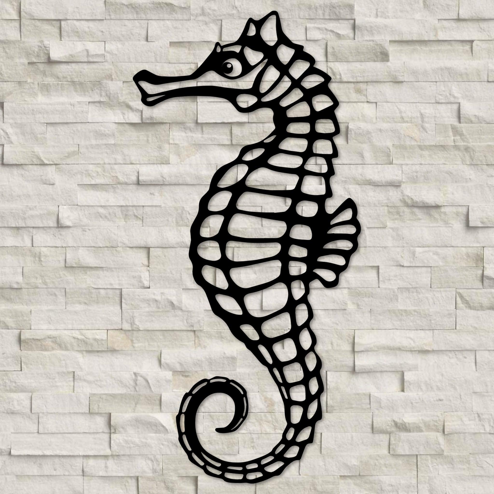 Seahorse Metal Wall Decor