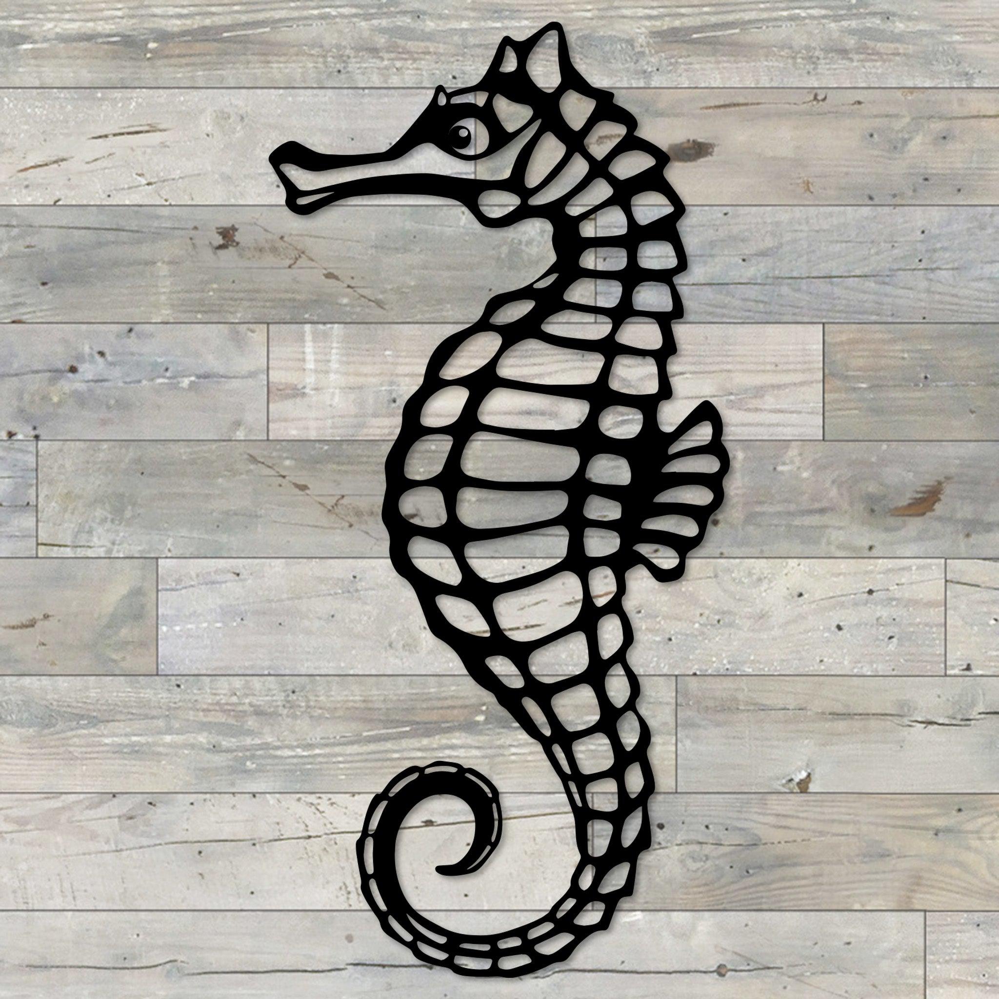 Seahorse Metal Wall Decor