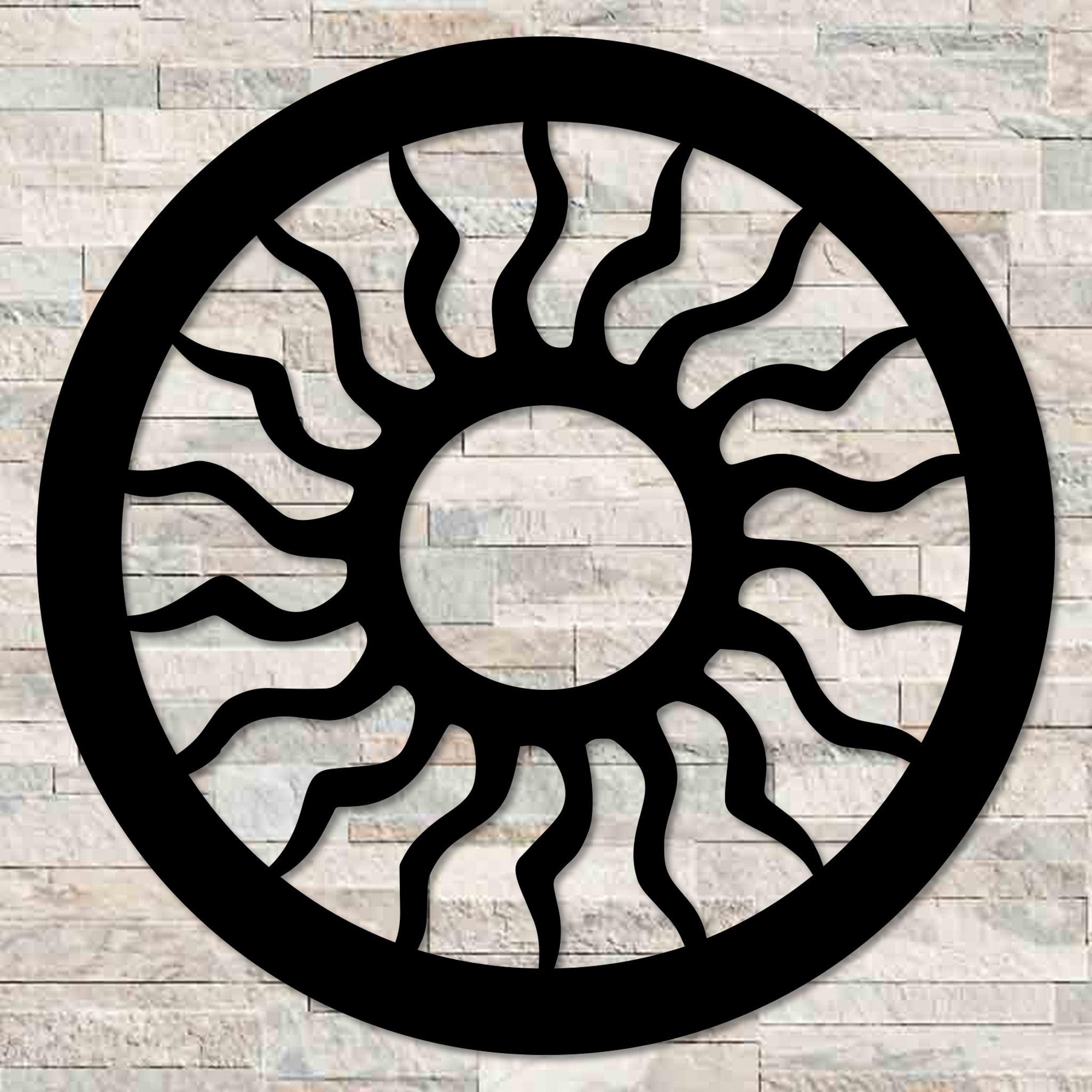 Sun Circle Metal Wall Art
