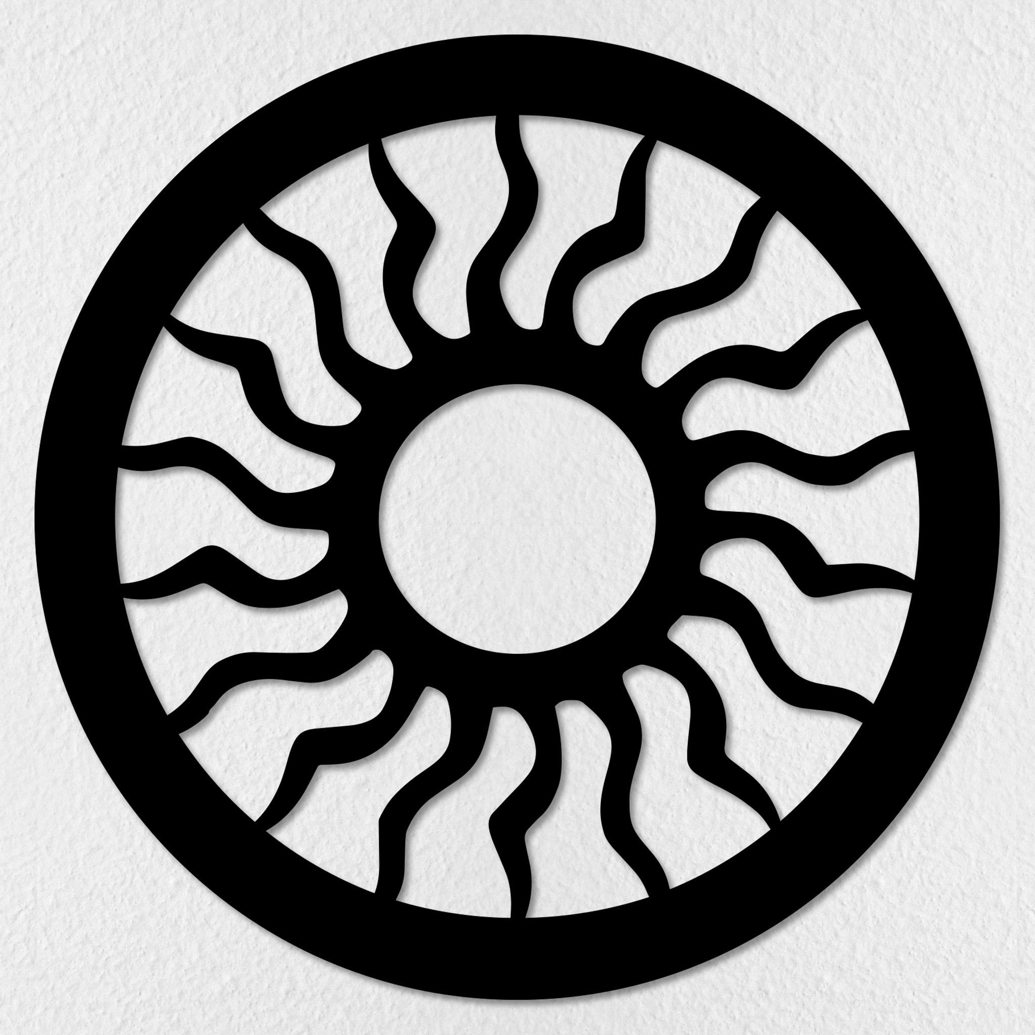 Sun Circle Metal Wall Art
