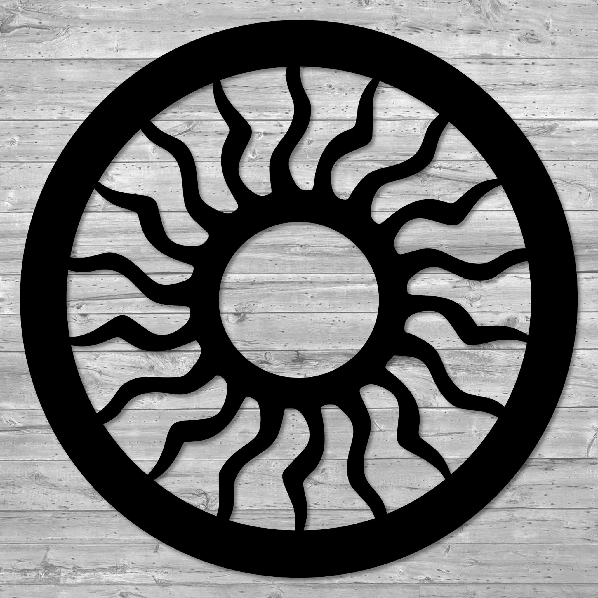 Sun Circle Metal Wall Art