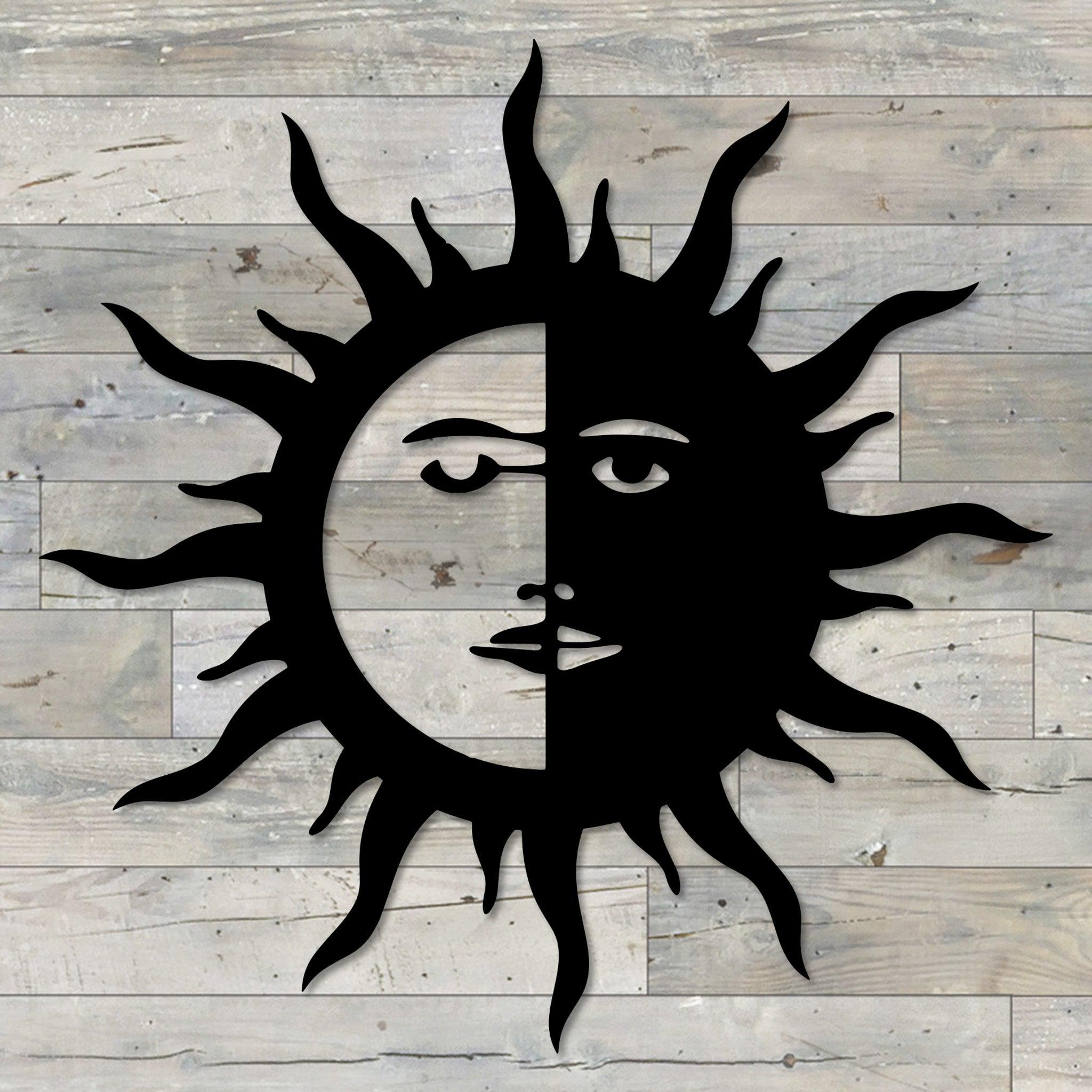 Half Face Sun Wall Art