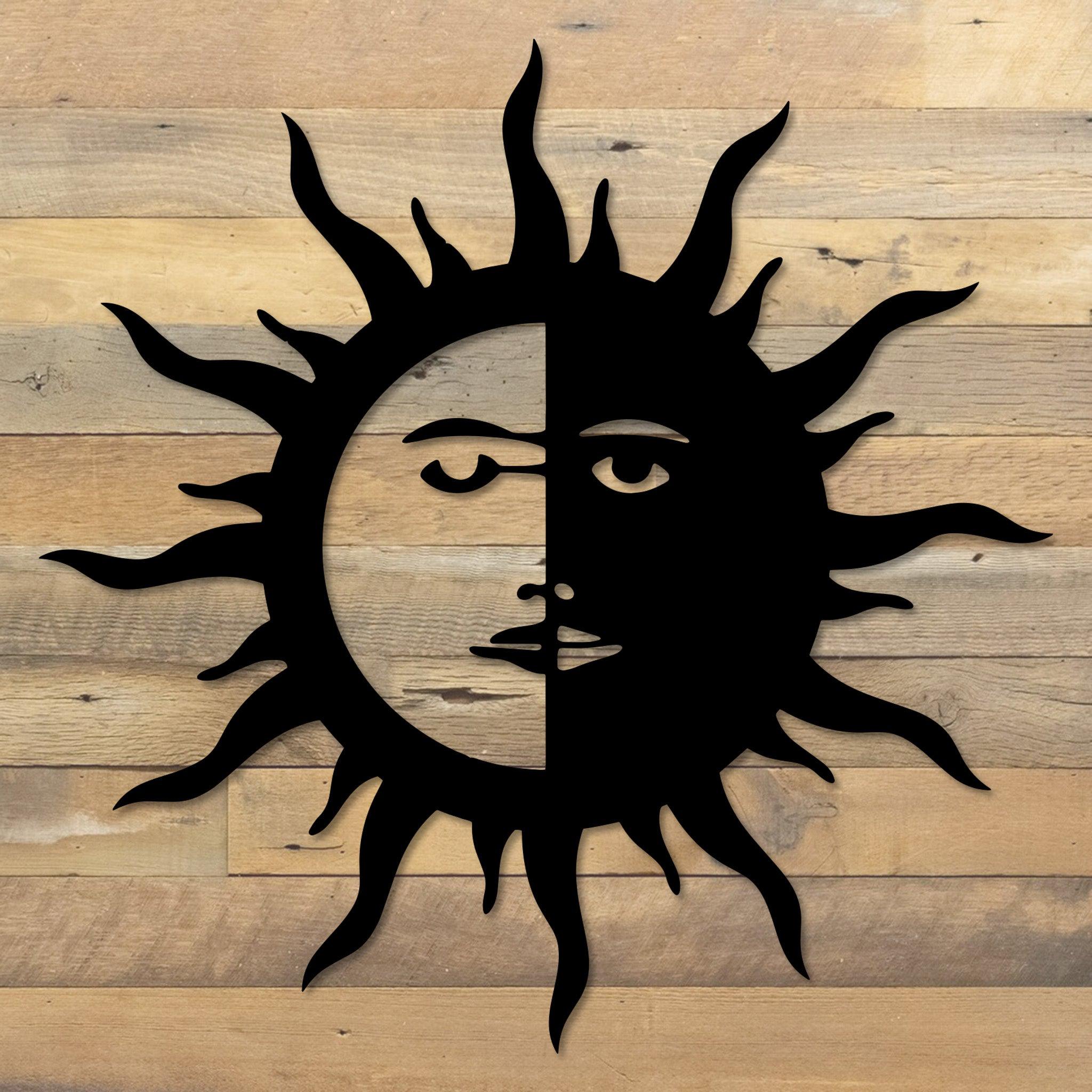 Half Face Sun Wall Art
