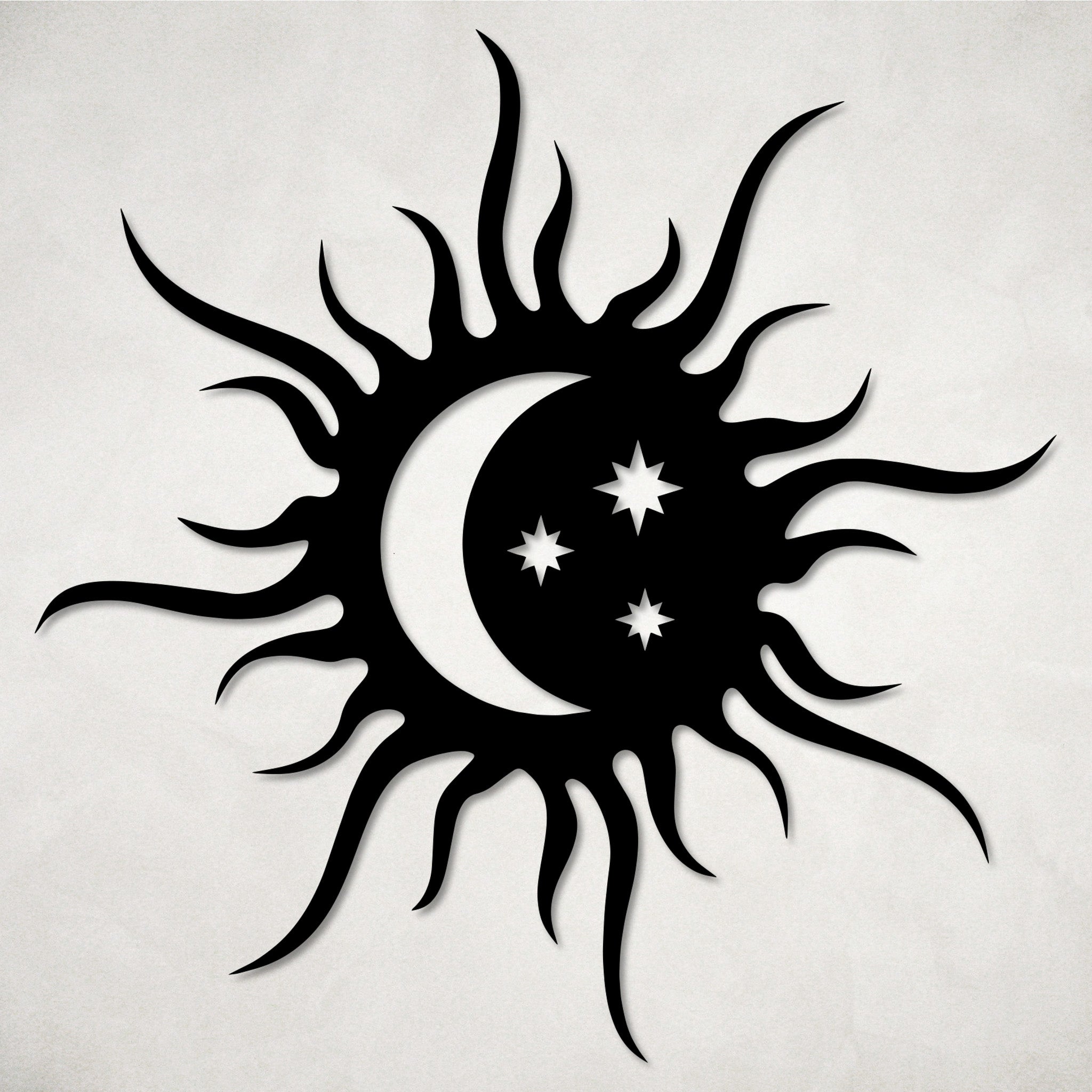 Sun & Moon Metal Wall Art