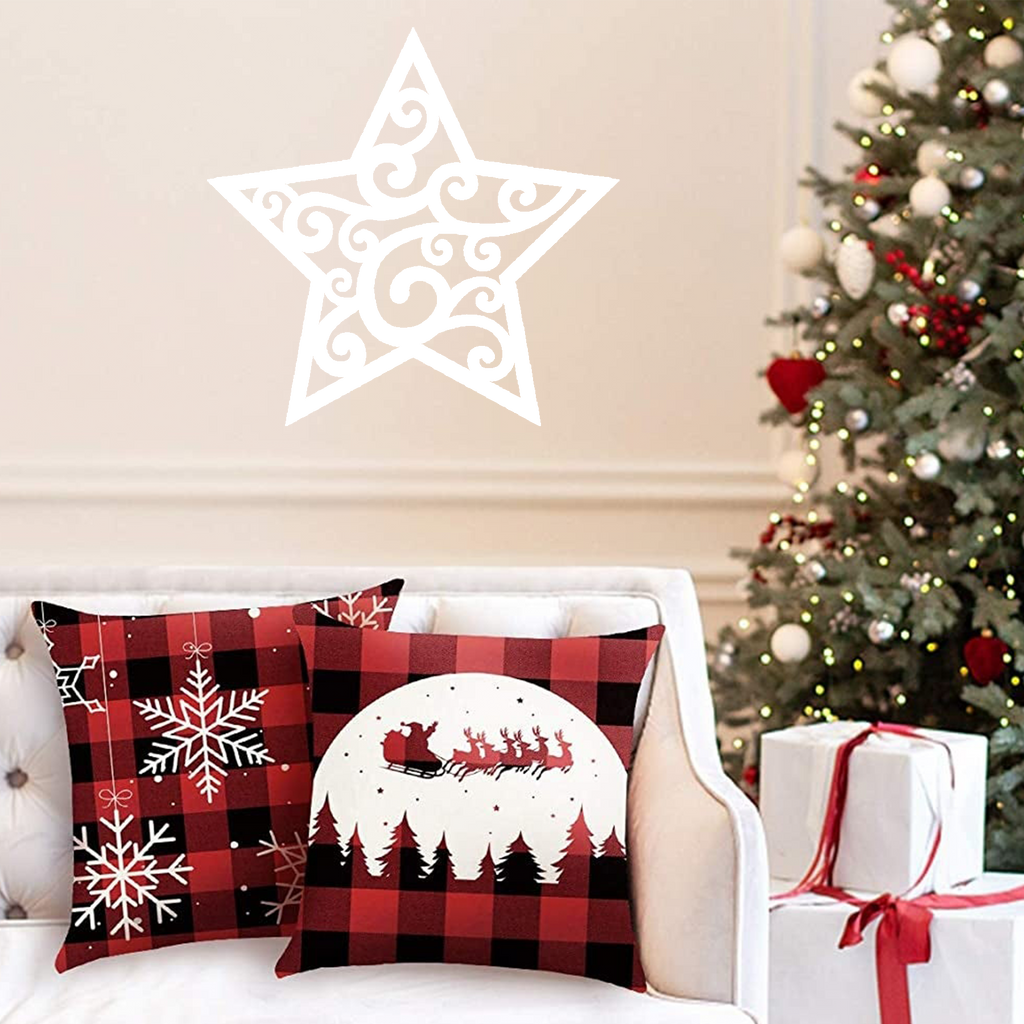Christmas Star Metal Wall Decor