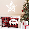 Christmas Star Metal Wall Decor