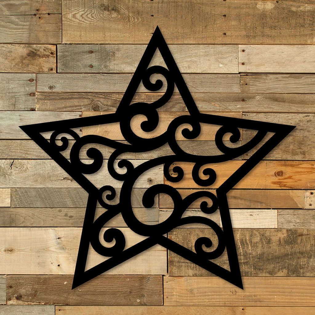 Christmas Star Metal Wall Decor