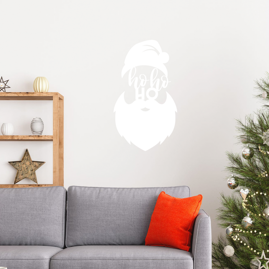 Ho Ho Ho Santa Beard Metal Wall Decor