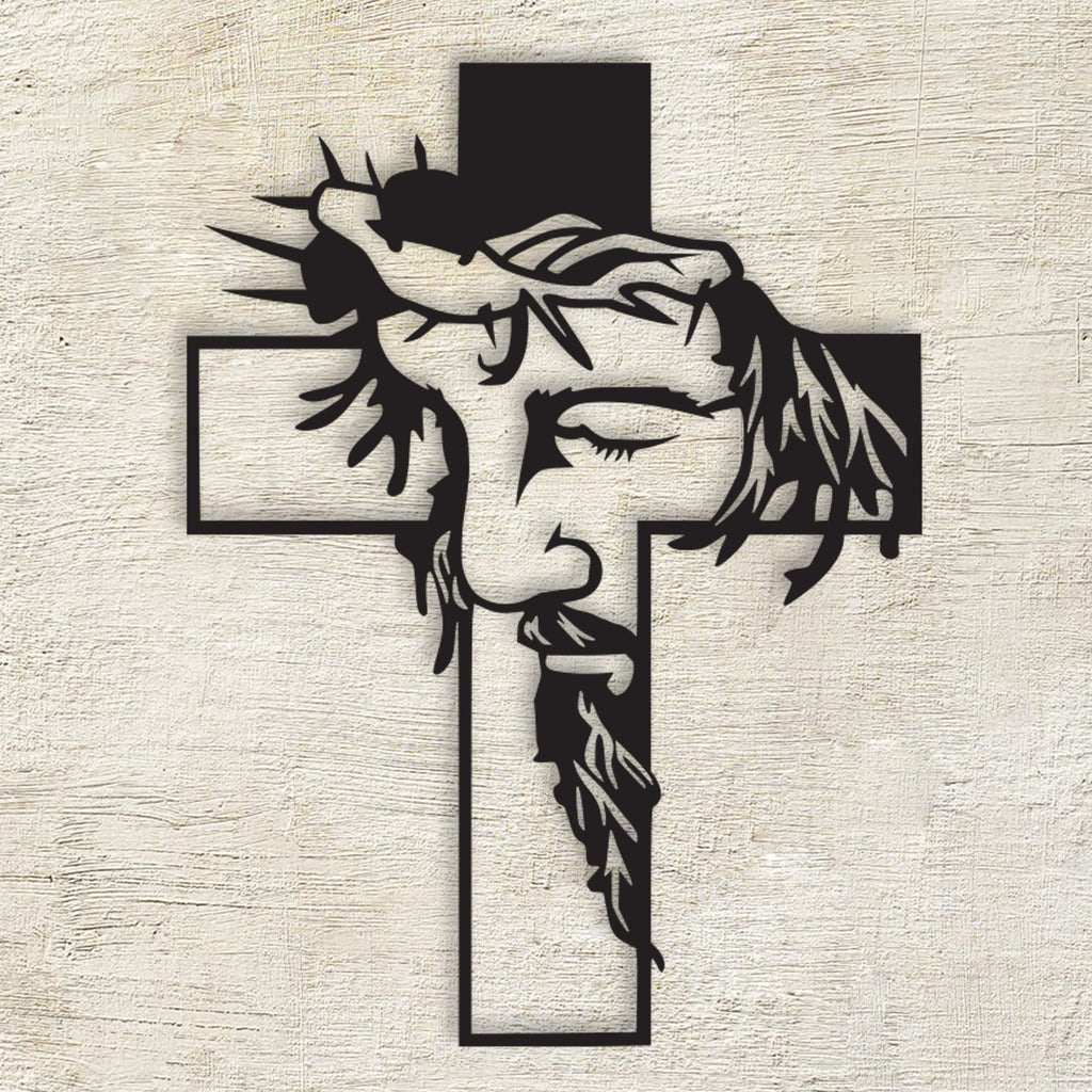 Jesus Cross Metal Wall Decor