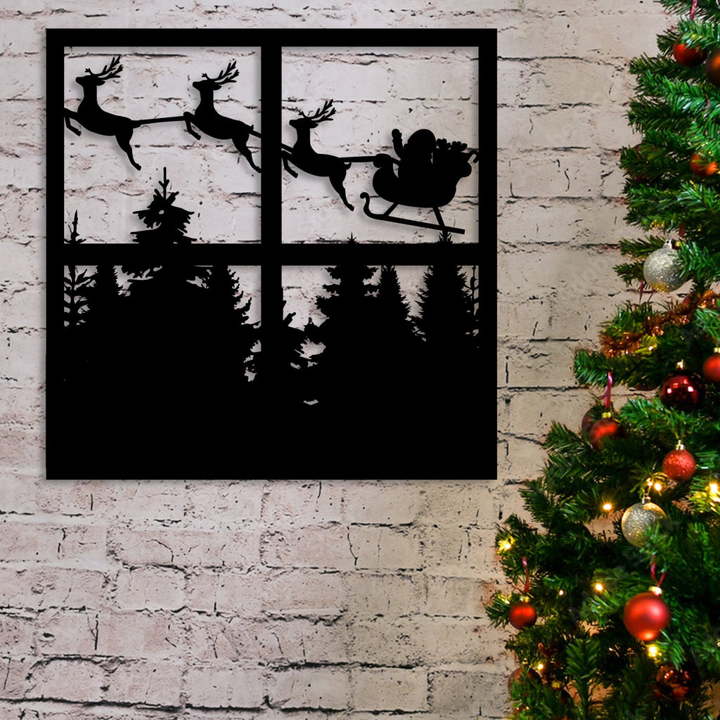 Christmas Window Scene