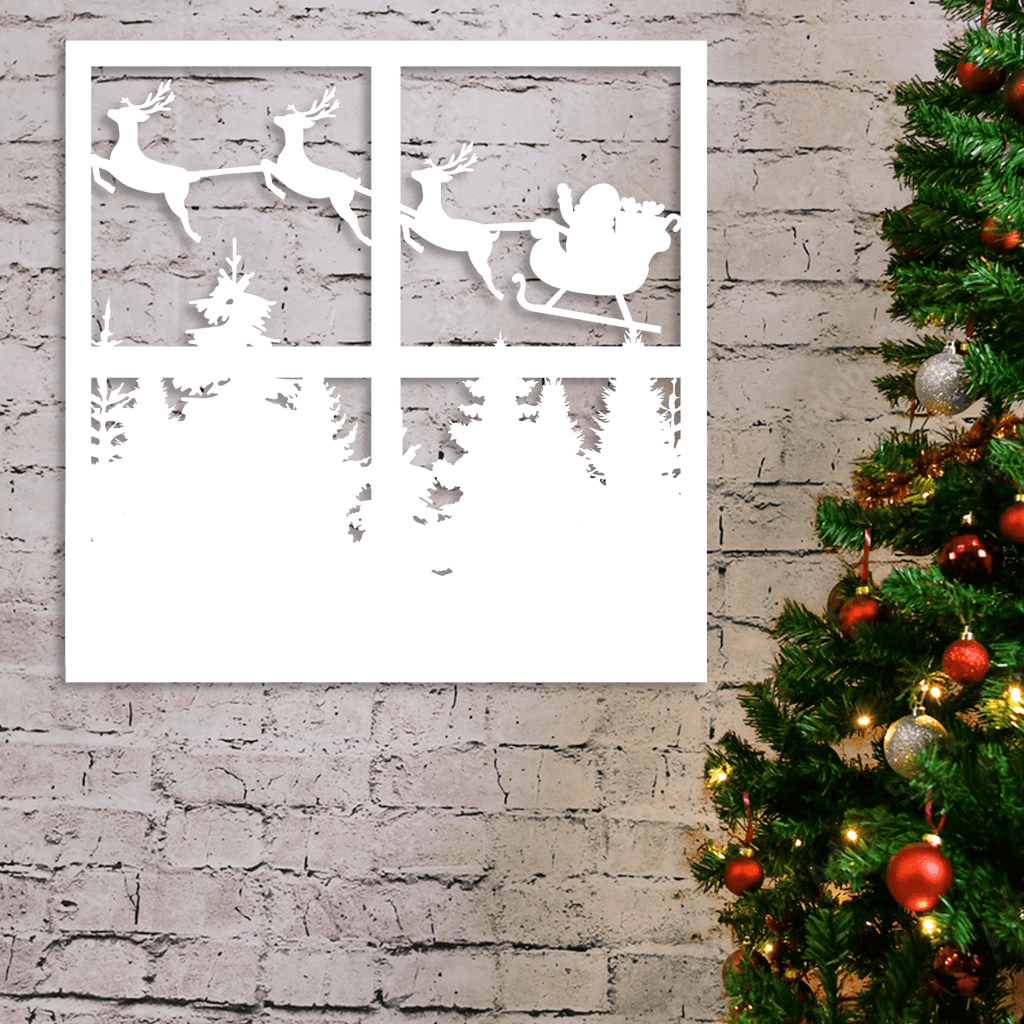 Christmas Window Scene