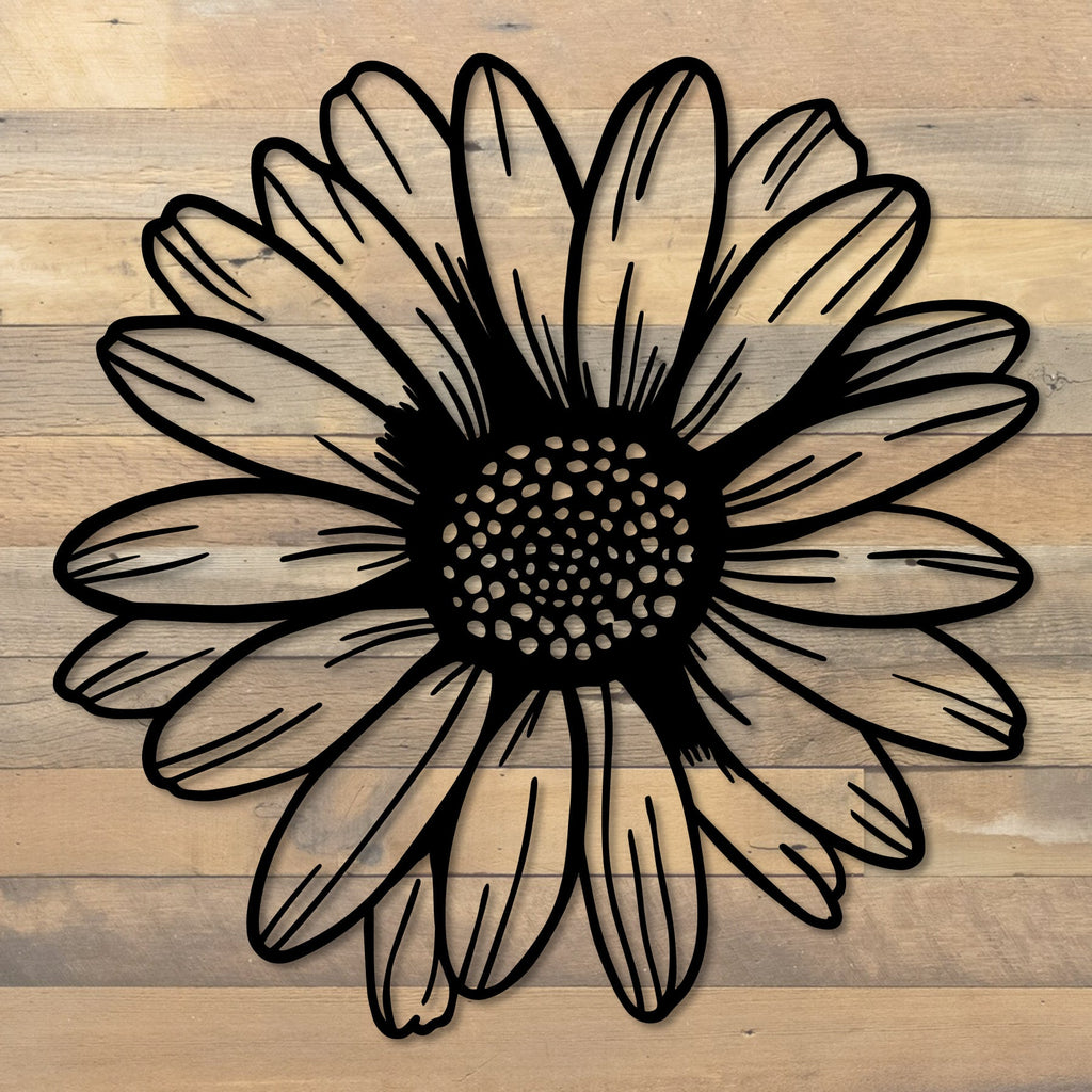 Daisy Metal Garden Art