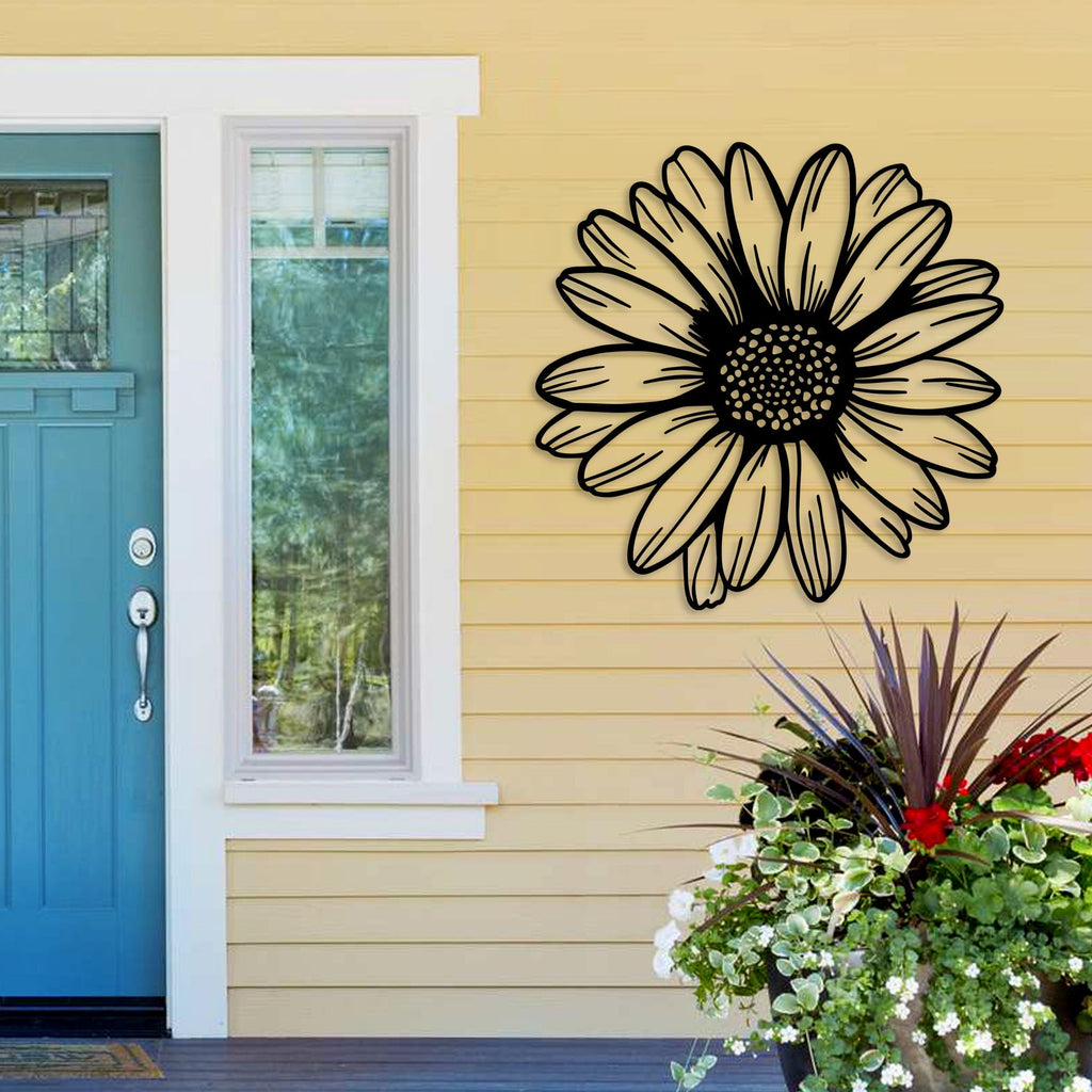 Daisy Metal Garden Art
