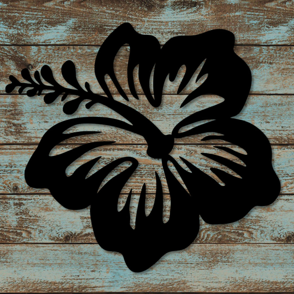 Hibiscus Flower Metal Wall Art