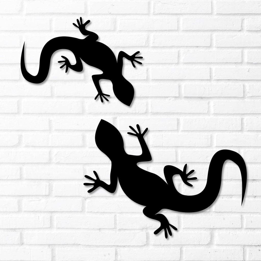 Geckos Metal Wall Decor