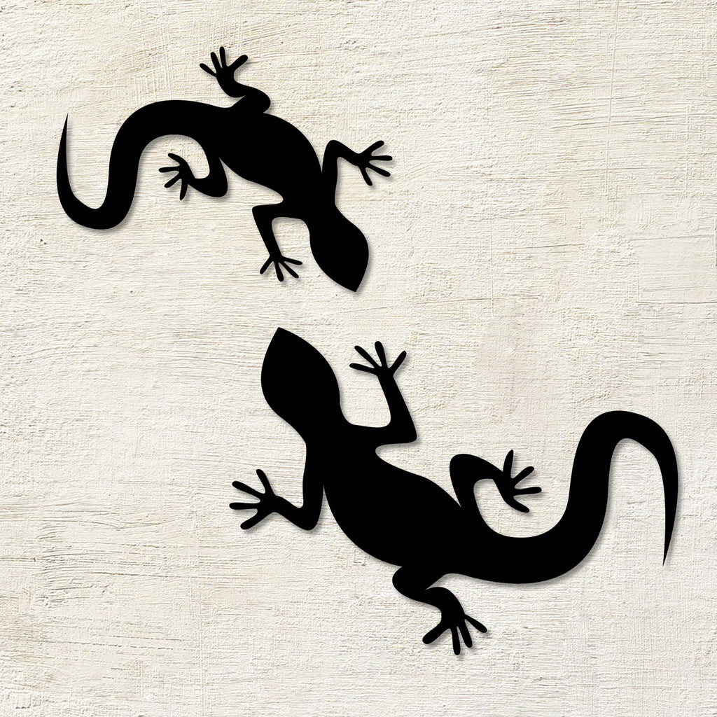 Geckos Metal Wall Decor