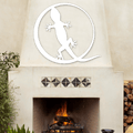 Gecko Circle Metal Wall Art