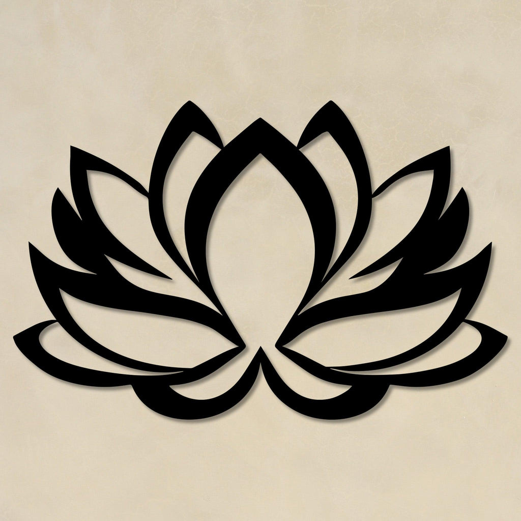 Lotus Flower Metal Wall Decor
