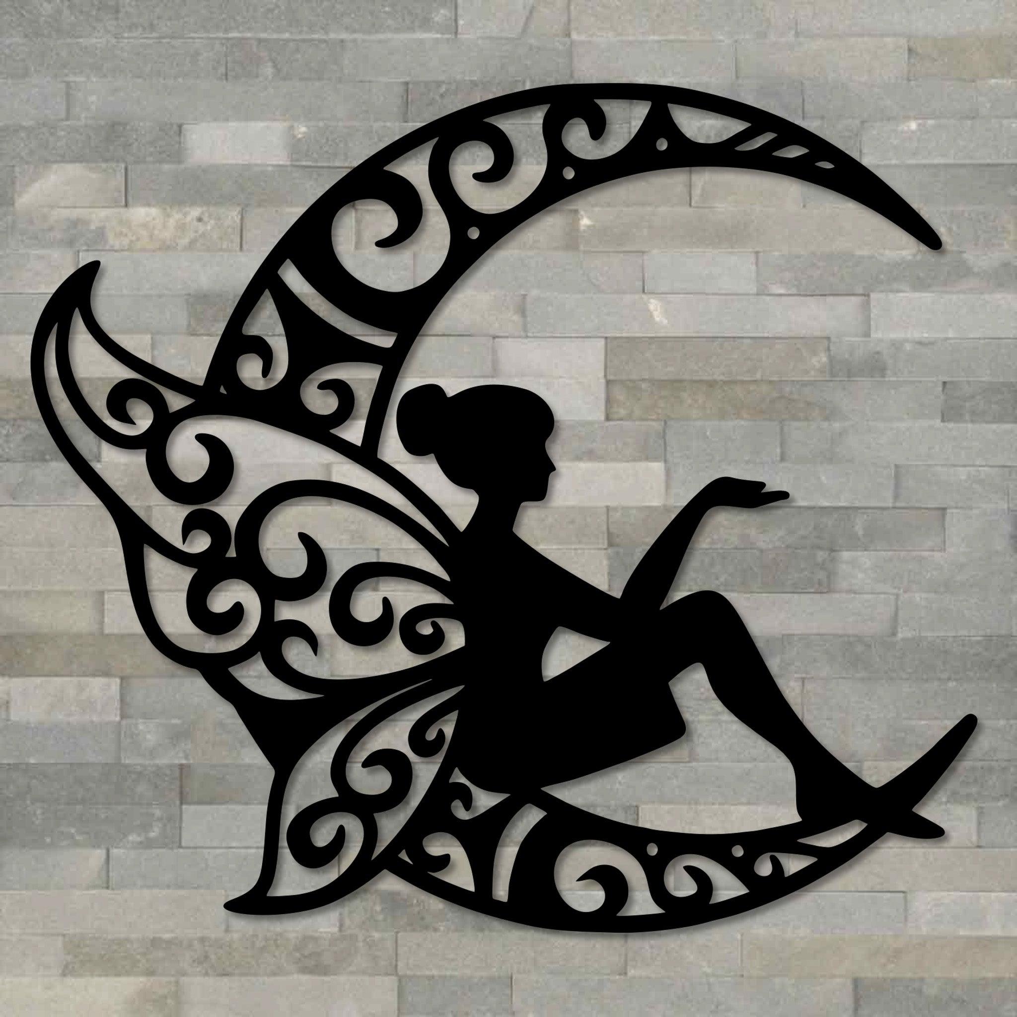 Fairy Moon Metal Wall Art