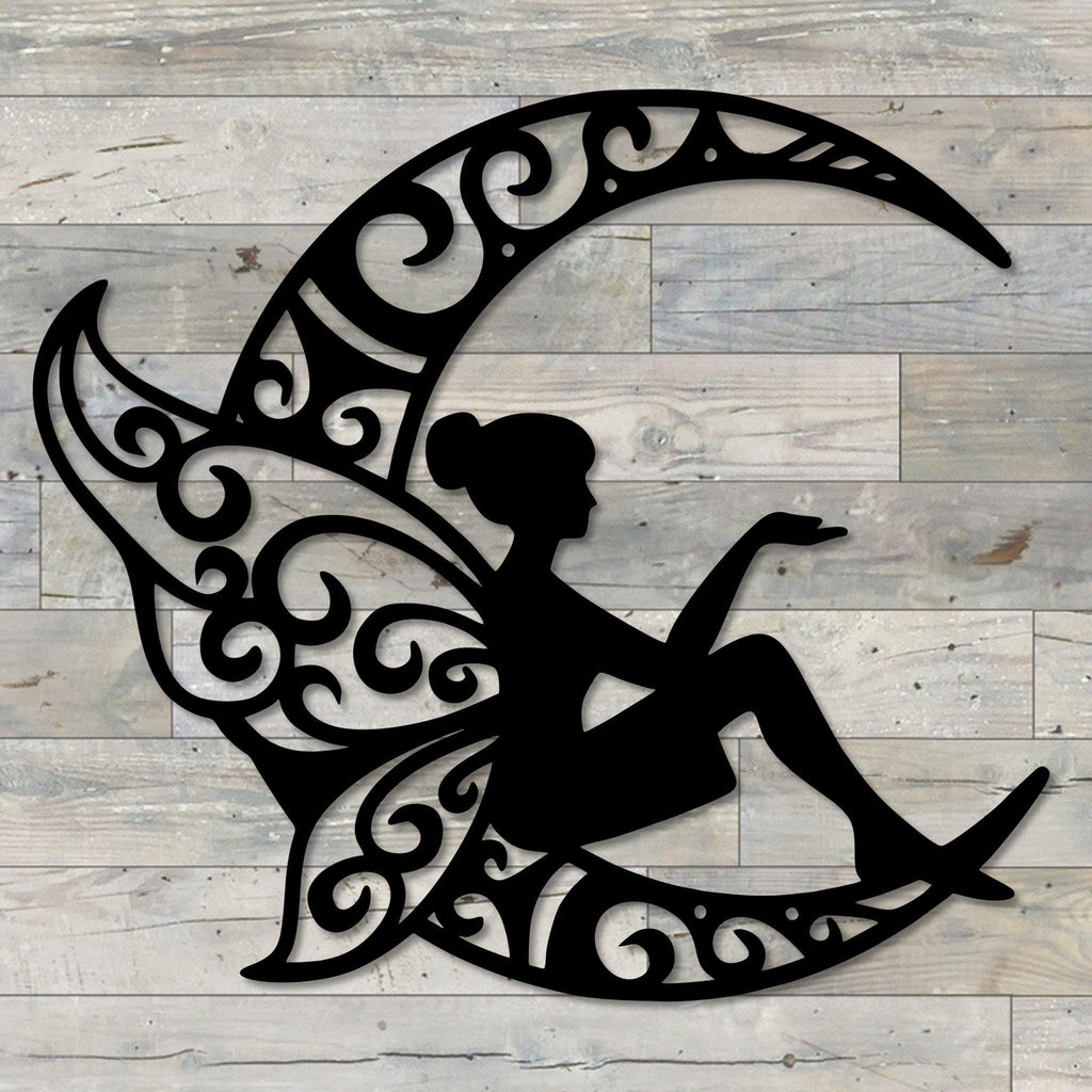 Fairy Moon Metal Wall Art