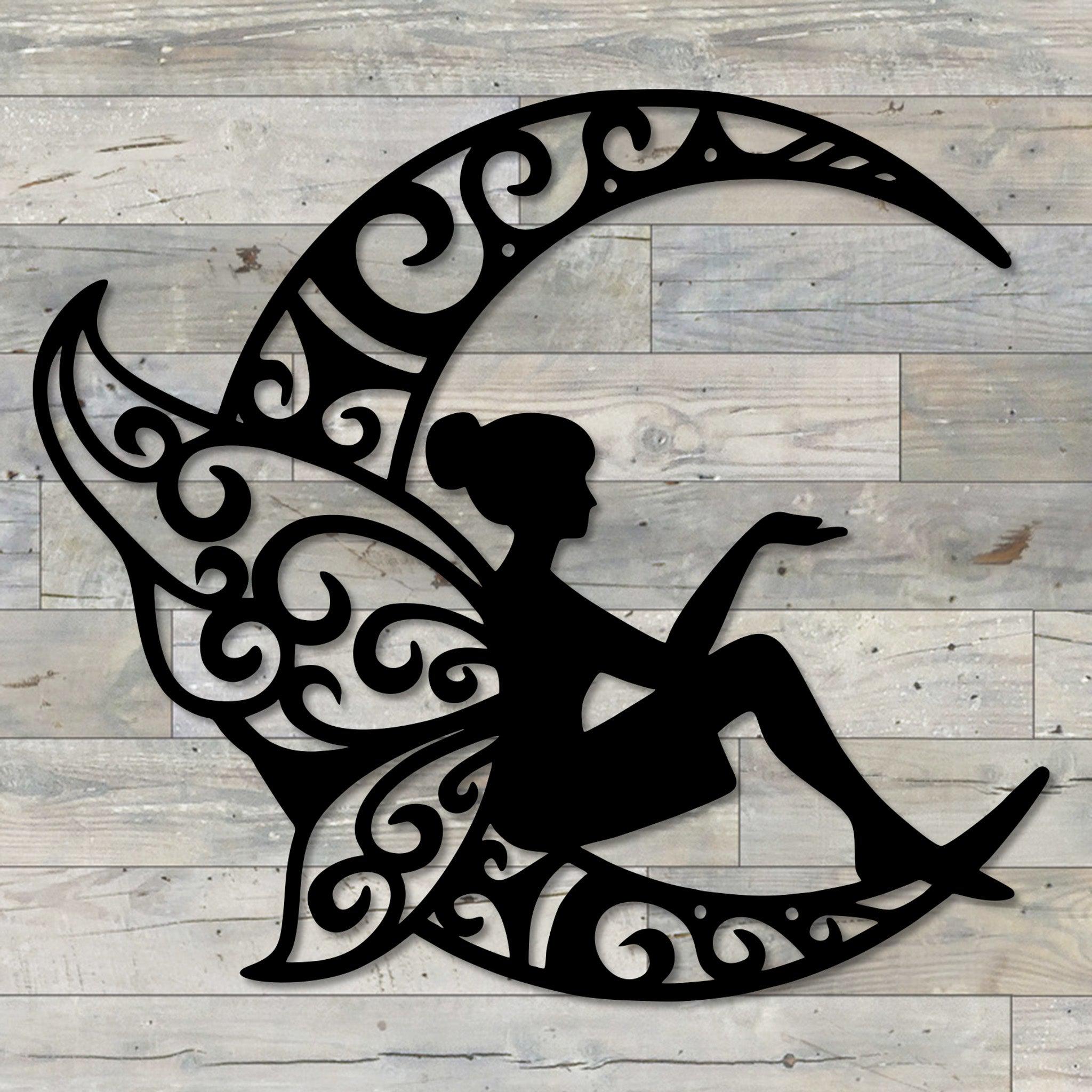 Fairy Moon Metal Wall Art