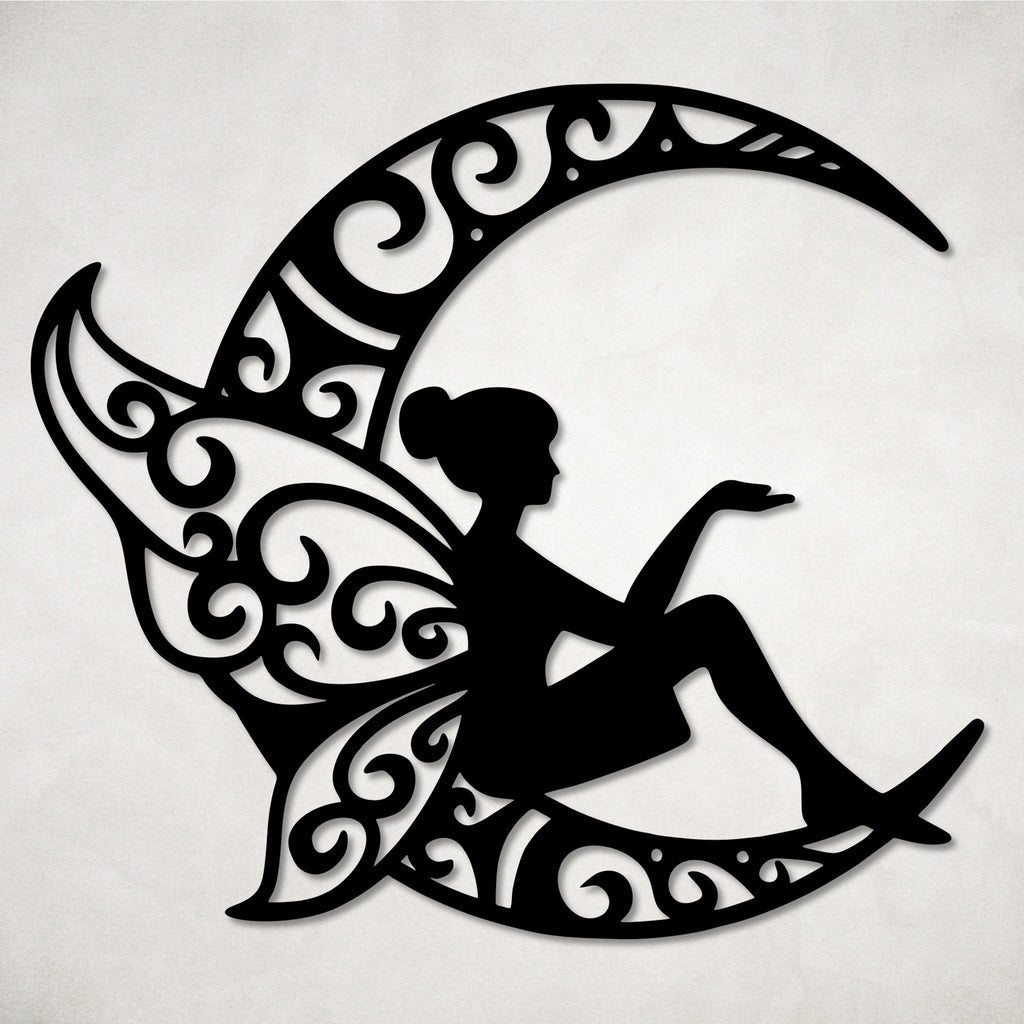 Fairy Moon Metal Wall Art