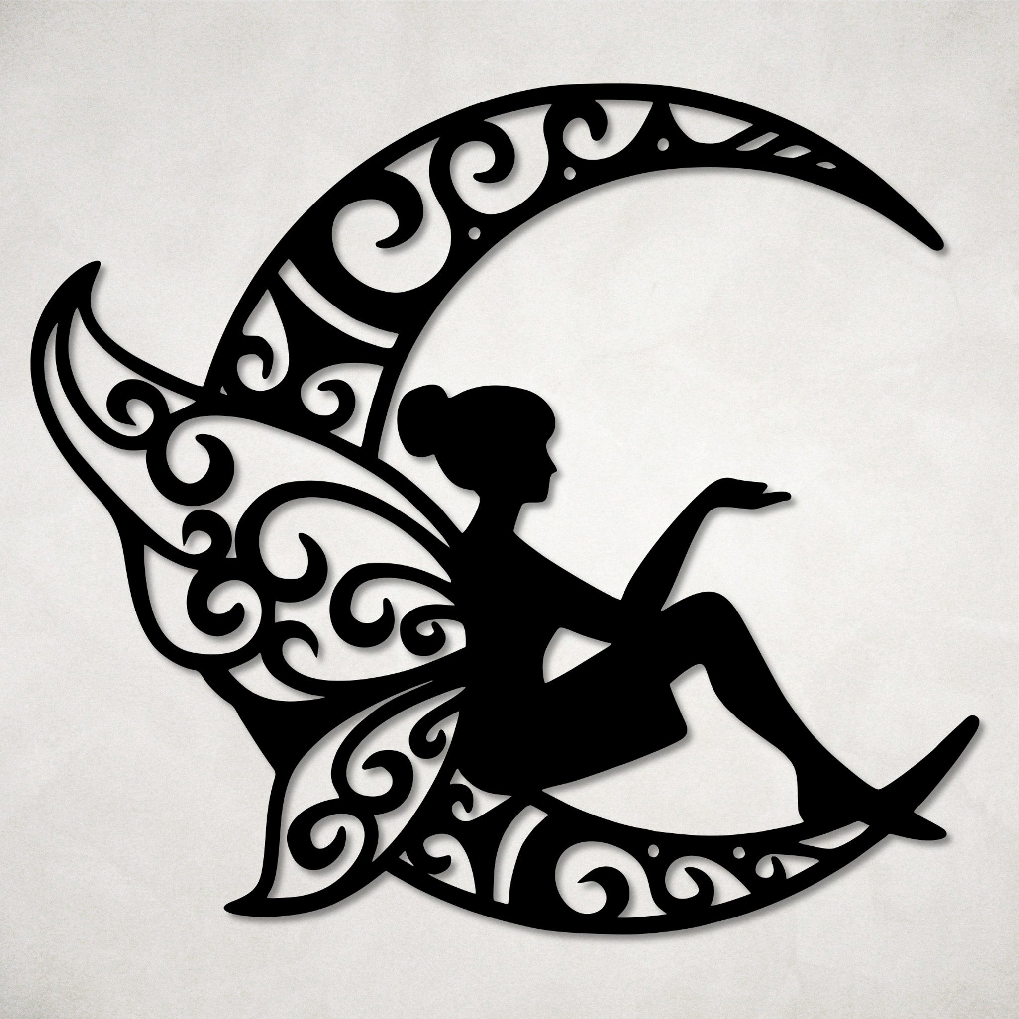 Fairy Moon Metal Wall Art