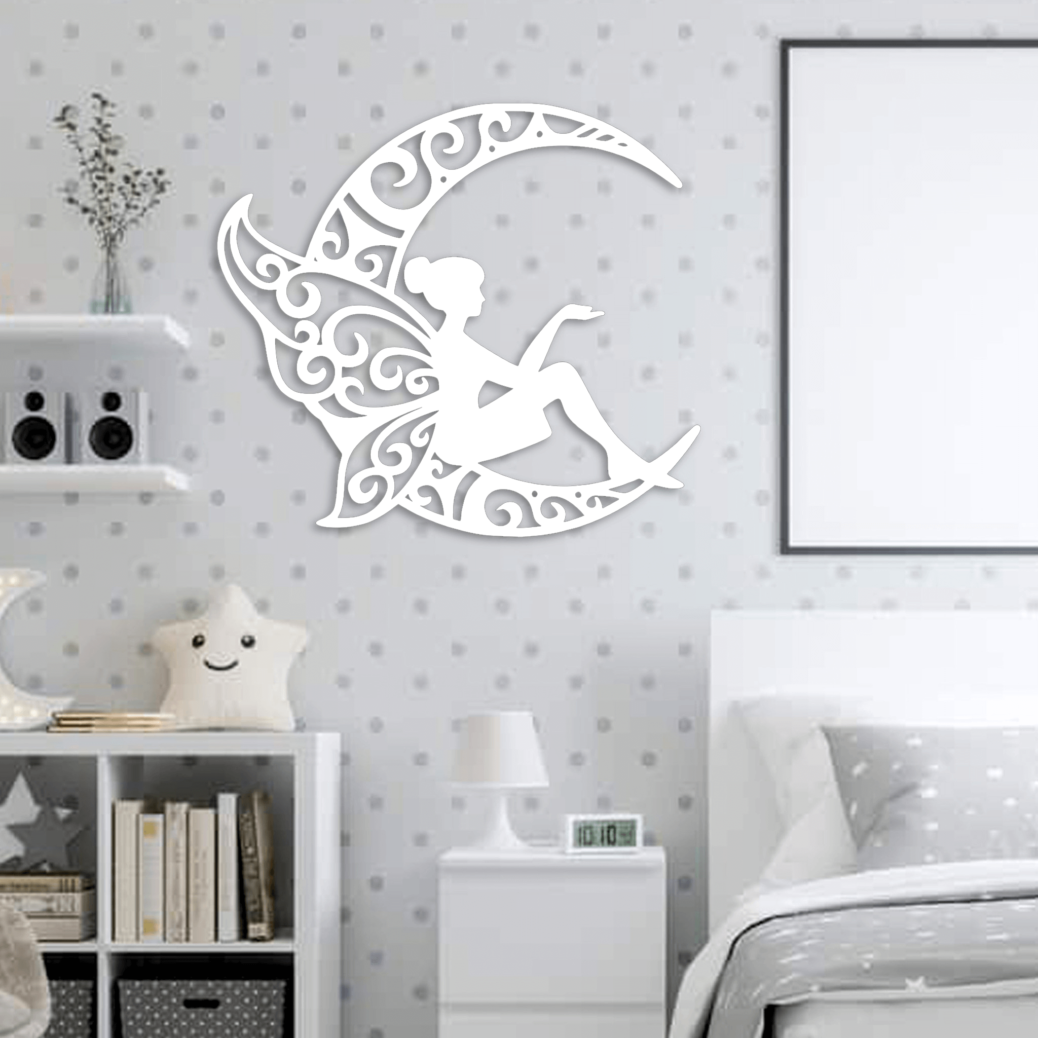 Fairy Moon Metal Wall Art