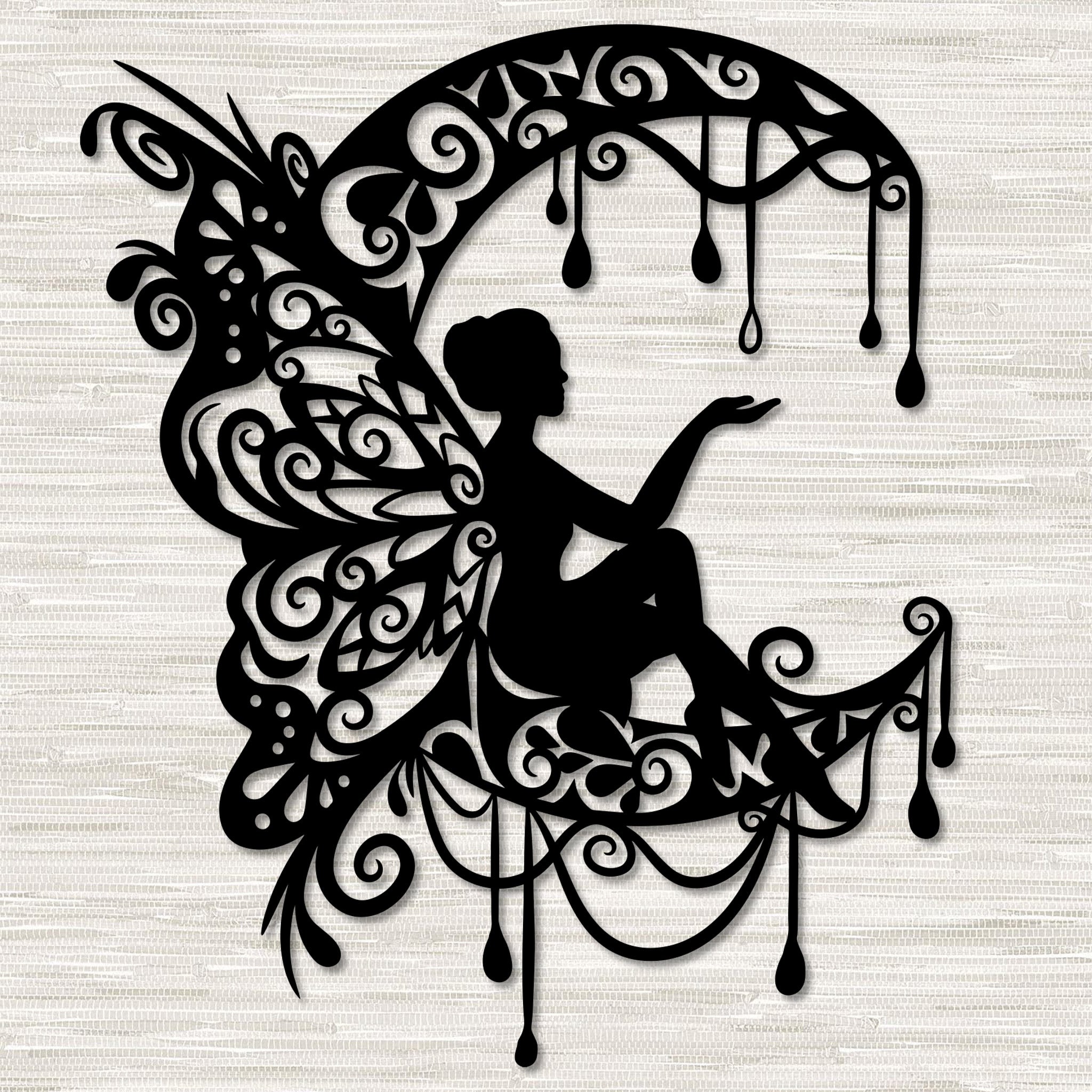 Moon and Fairy Wall Art